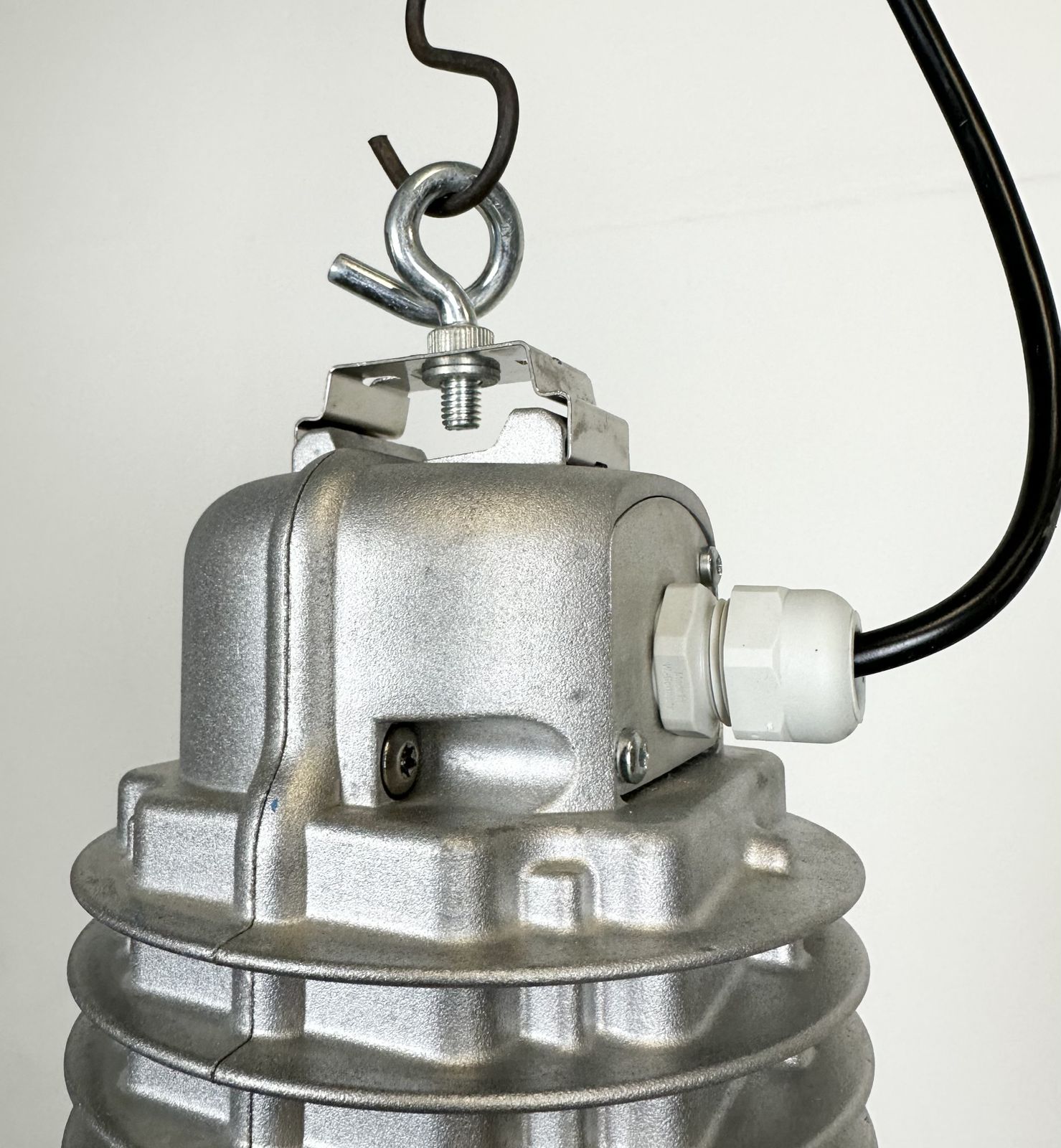 photo vinterior Industrial Pendant Lamp With Glass Cover By Charles Keller For Zumtobel, 1990s, 35x