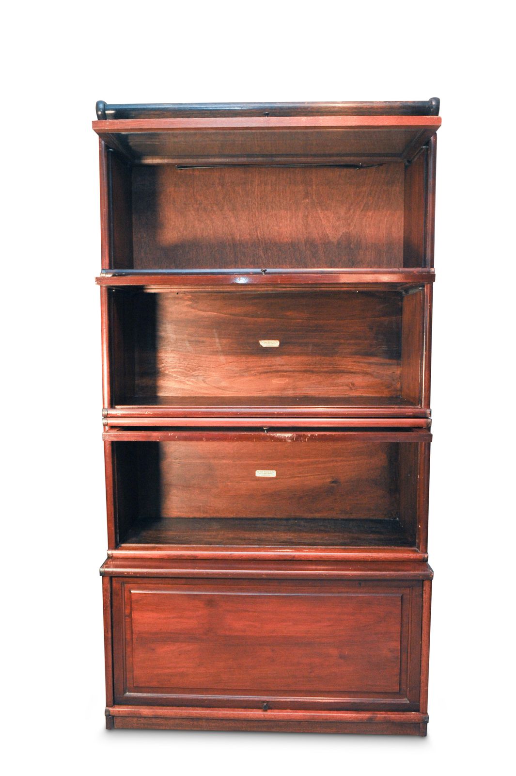 Globe Wernicke Four Tier Glazed Sectional / Modular / Barrister's Bookcase 1920's Ol photo vinterior