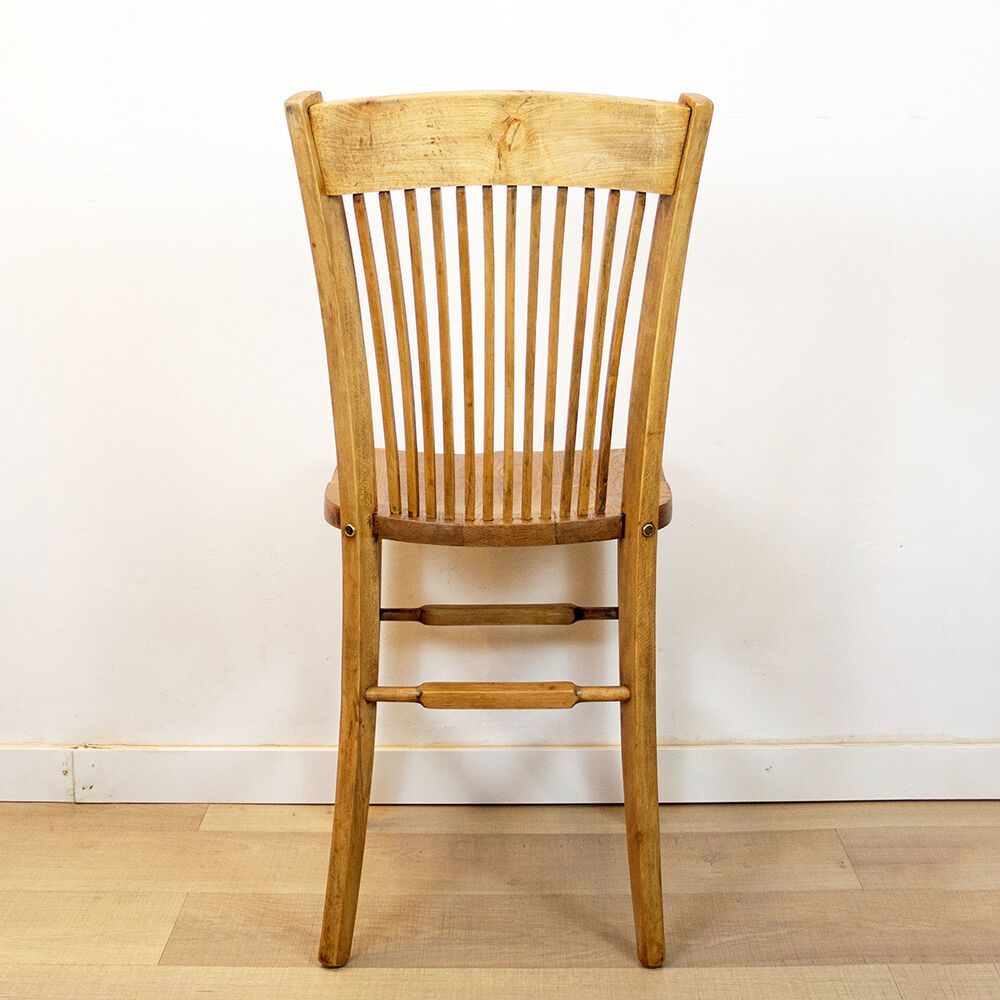 Vintage Oak Desk Chair, Spain, 1940s photo vinterior