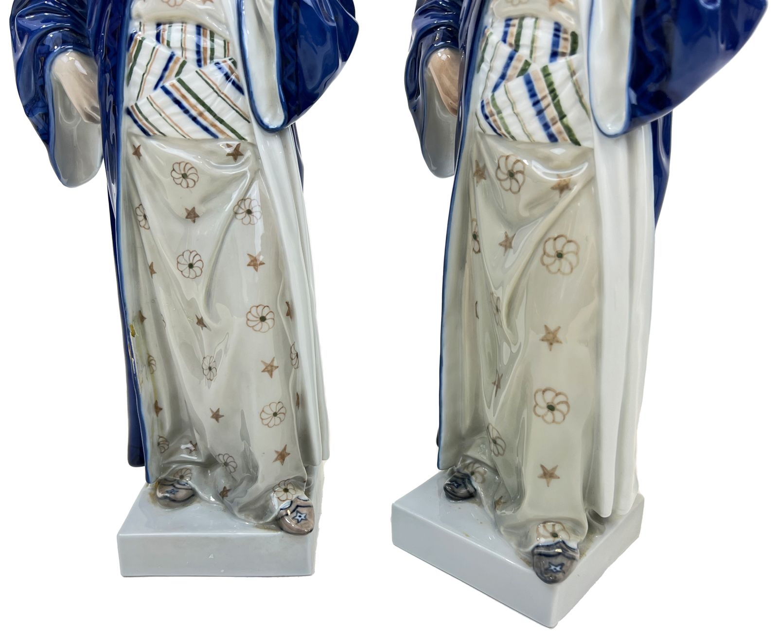 Two Royal Copenhagen Porcelain Figurine Of Nathan The Wise photo Home Decor