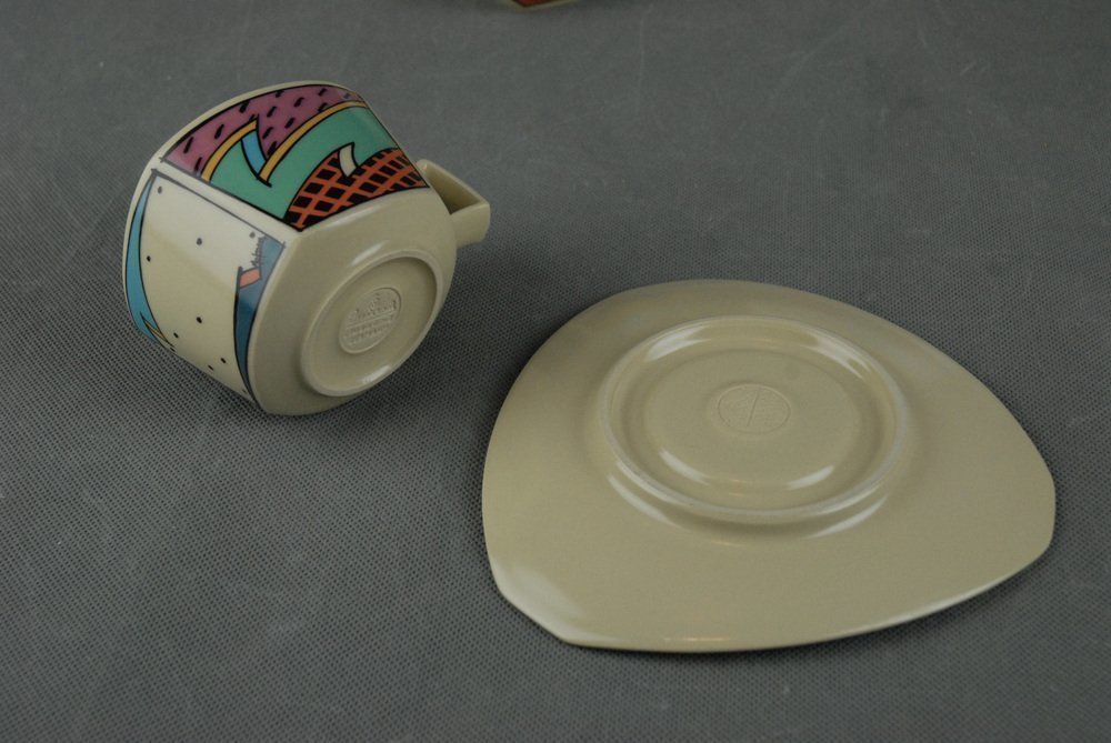 photo furniture German Flash Tea Set By Dorothy Hafner For Rosenthal, 1980s, Set Of 7
