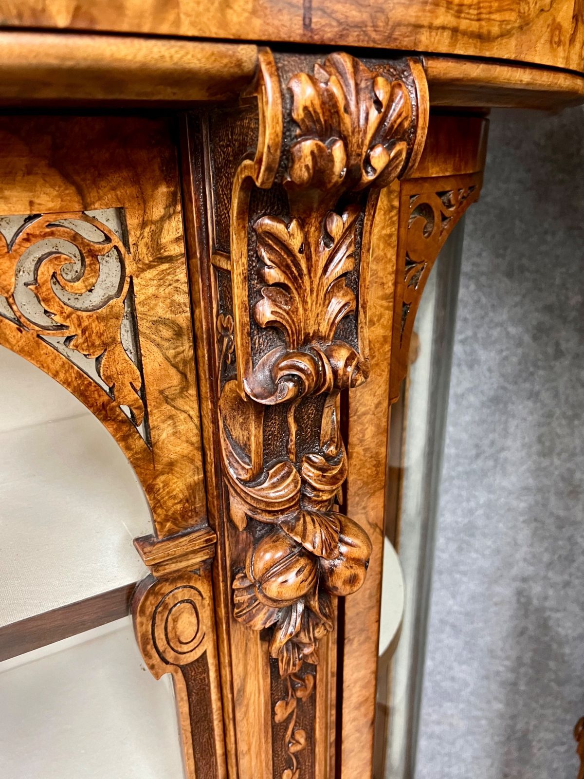 Pair Of Exhibition Quality Burr Walnut Cabinets photo Furniture