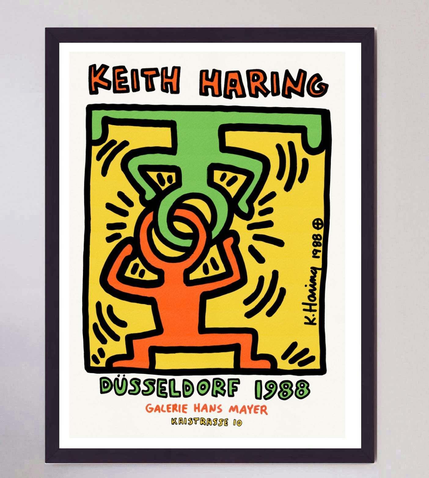 Keith Haring   Dusseldorf Original Vintage Poster photo furniture