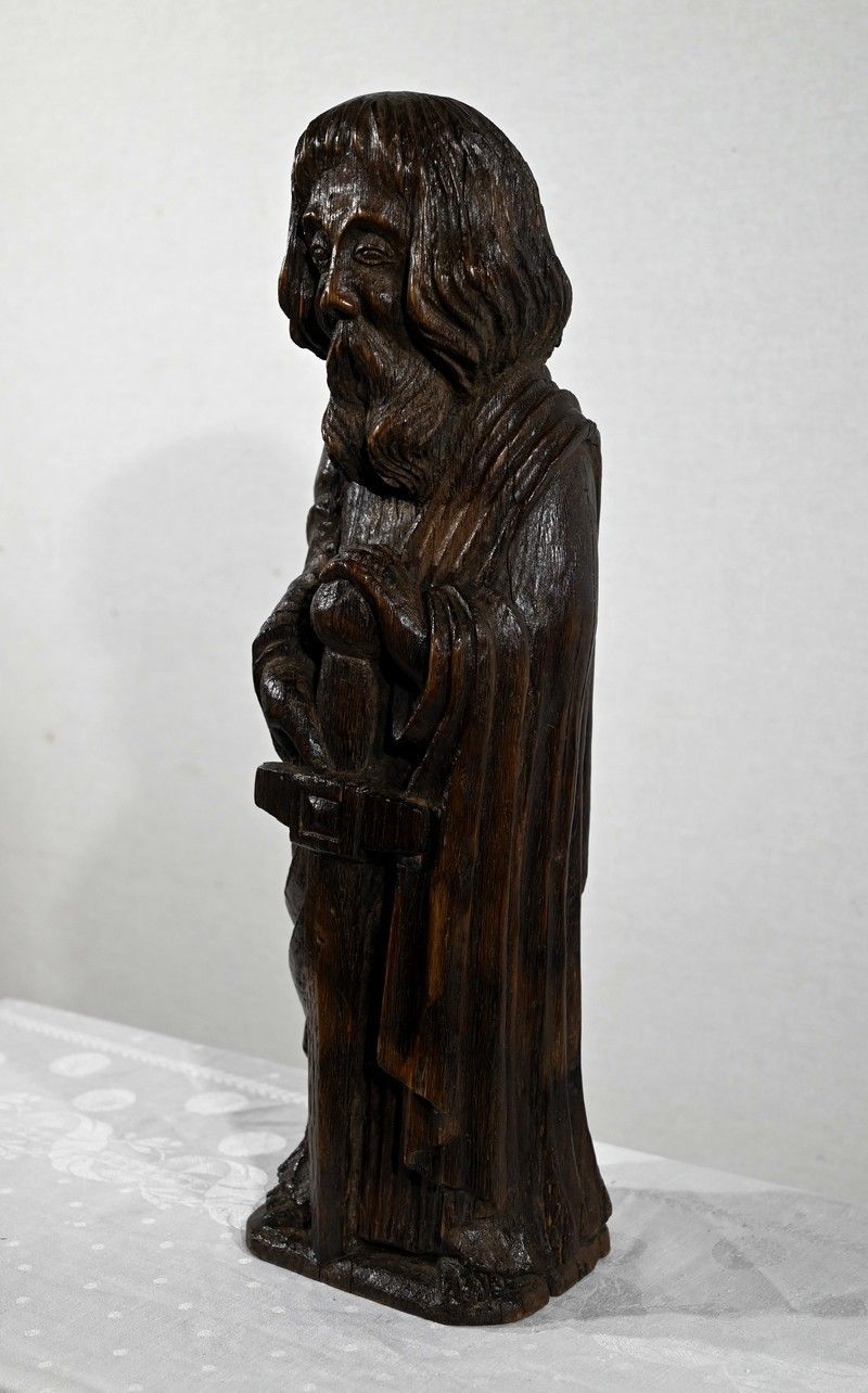 Oak Statue Of Saint Paul Mid 19th Century photo for sale