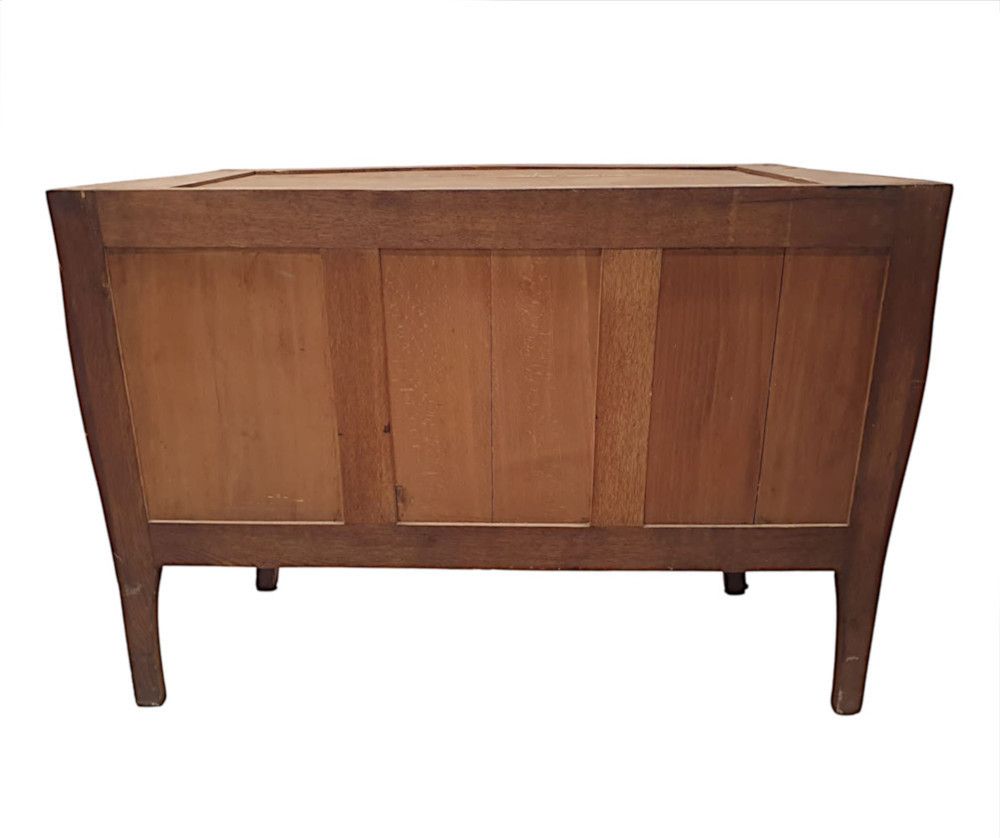 A Very Fine 19th Century Marquetry Inlaid Marble Top Chest Of Drawers photo buy
