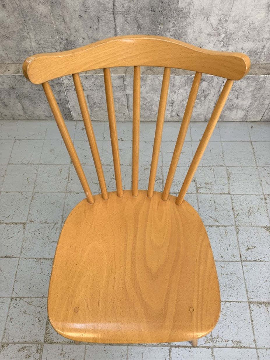 Set Of 6 Wooden Menuet Baumann Bistro Dining Chairs photo Furniture