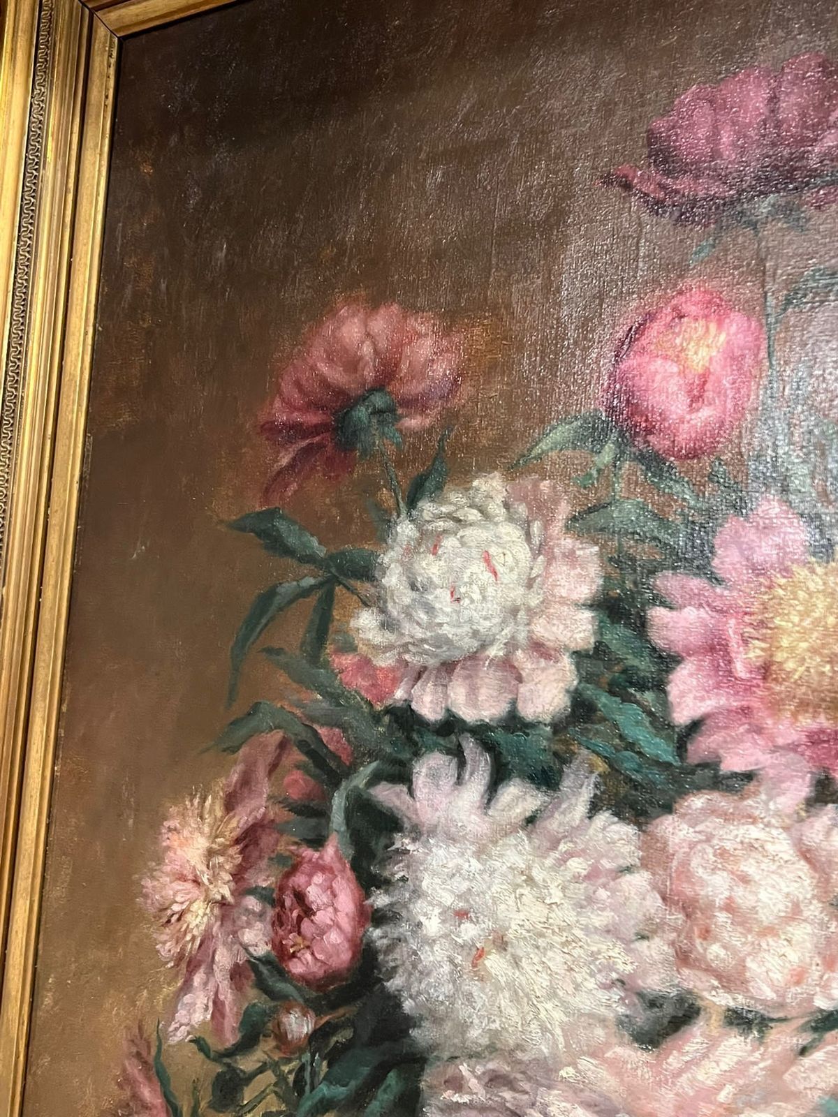 photo furniture Beautiful Large 19th Century Oil Painting