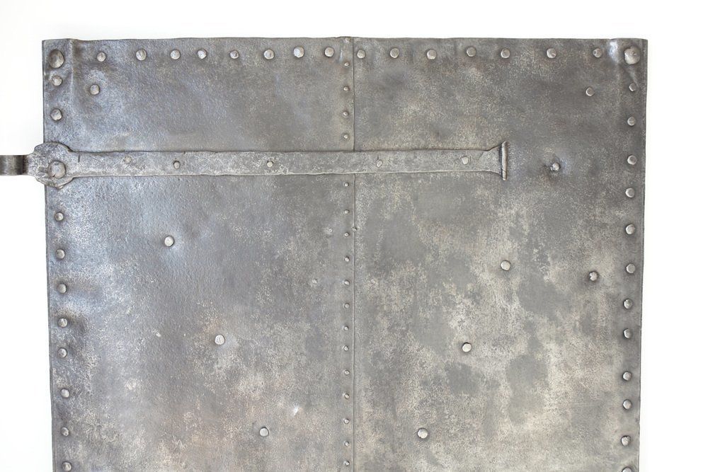 Antique Iron Plate Door, 1800s photo Home Fixtures