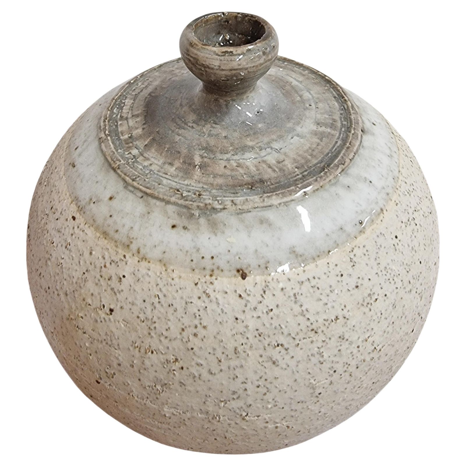 Rare Stoneware Vase By Sylvia Leuchovius For Rörstrand, 1960/70s photo vintage