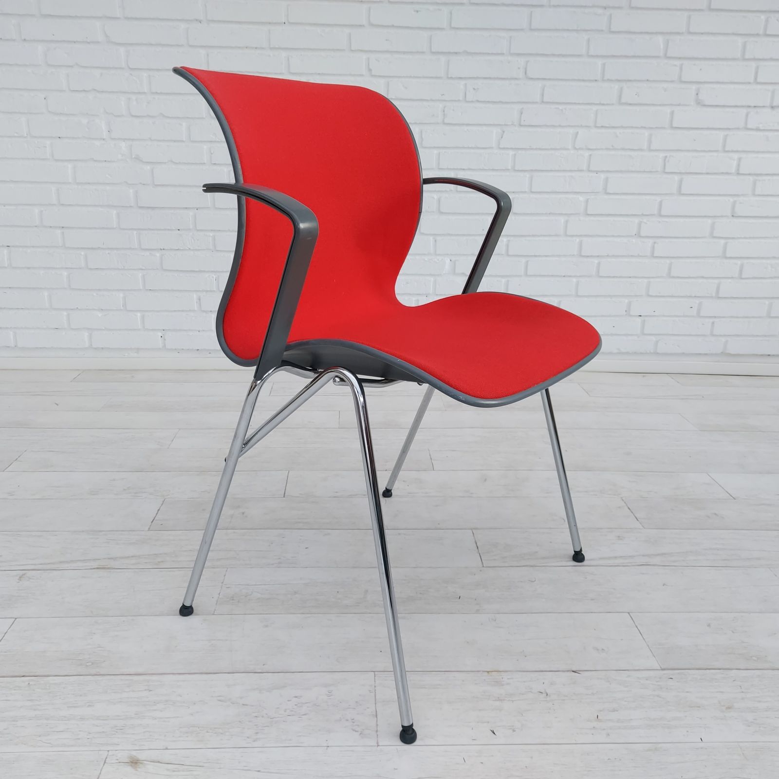 Jaren 1990, Deens Design Van Alfred Homann, Set Van Zes "Ensemble" Stoelen, Goede Staat photo Meubels