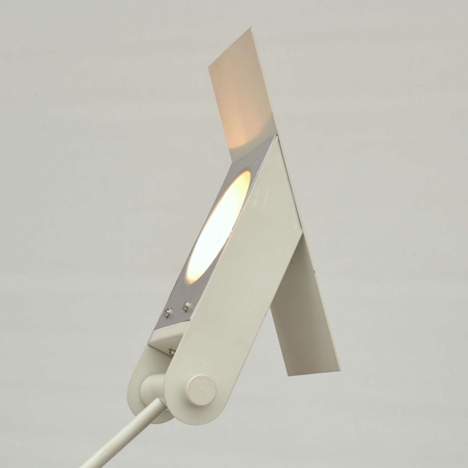 Counterbalance White Floor Lamp Attributed To Swiss Baltensweiler photo buy