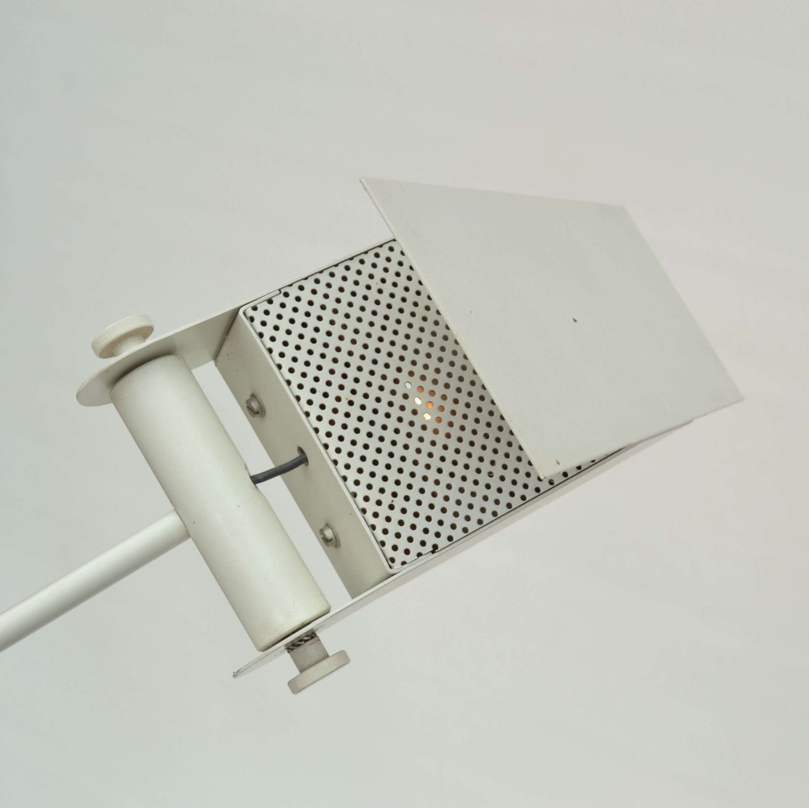 photo furniture Counterbalance White Floor Lamp Attributed To Swiss Baltensweiler
