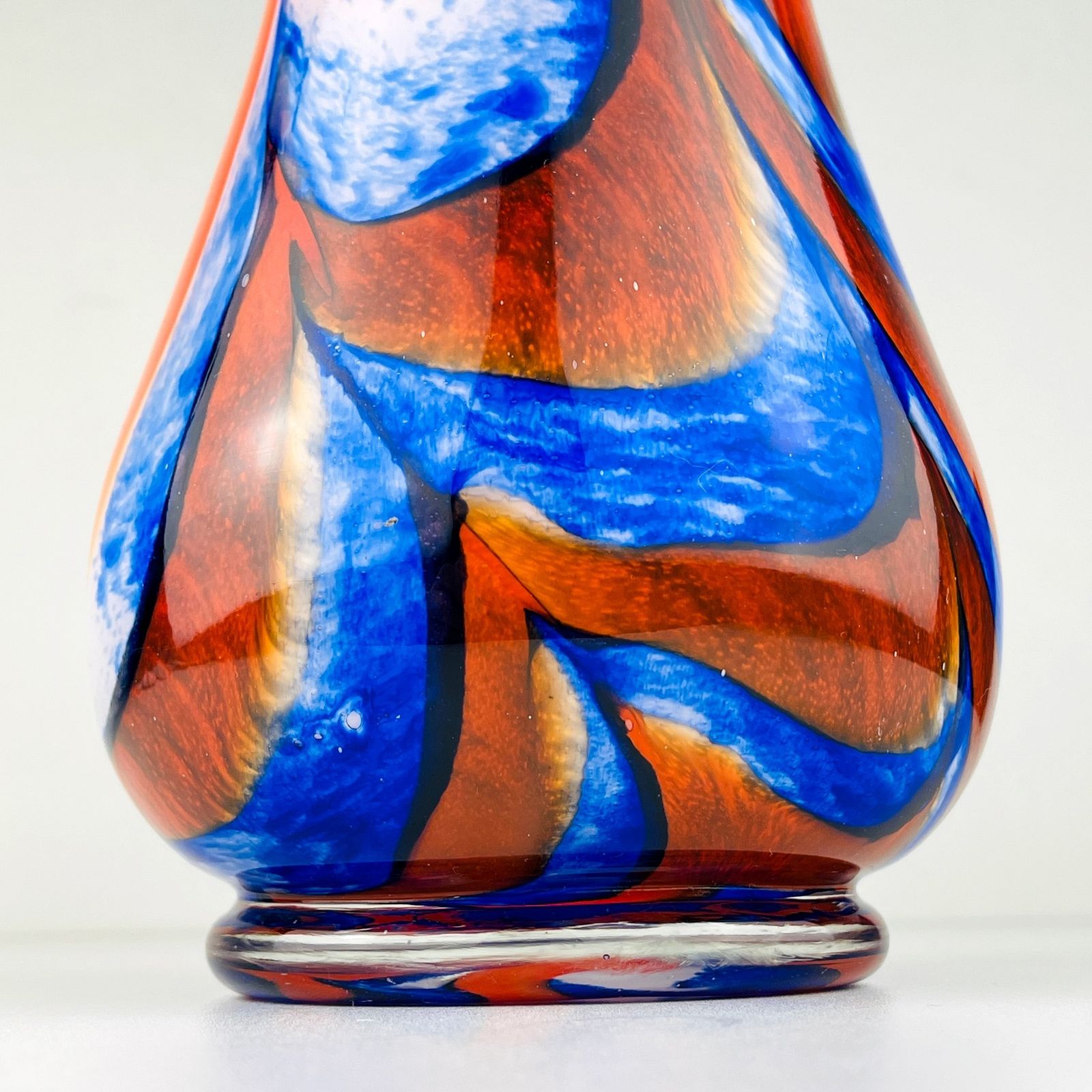 Murano Glass Hand Cut Vase By Carlo Moretti Italy 1970s photo 460.0