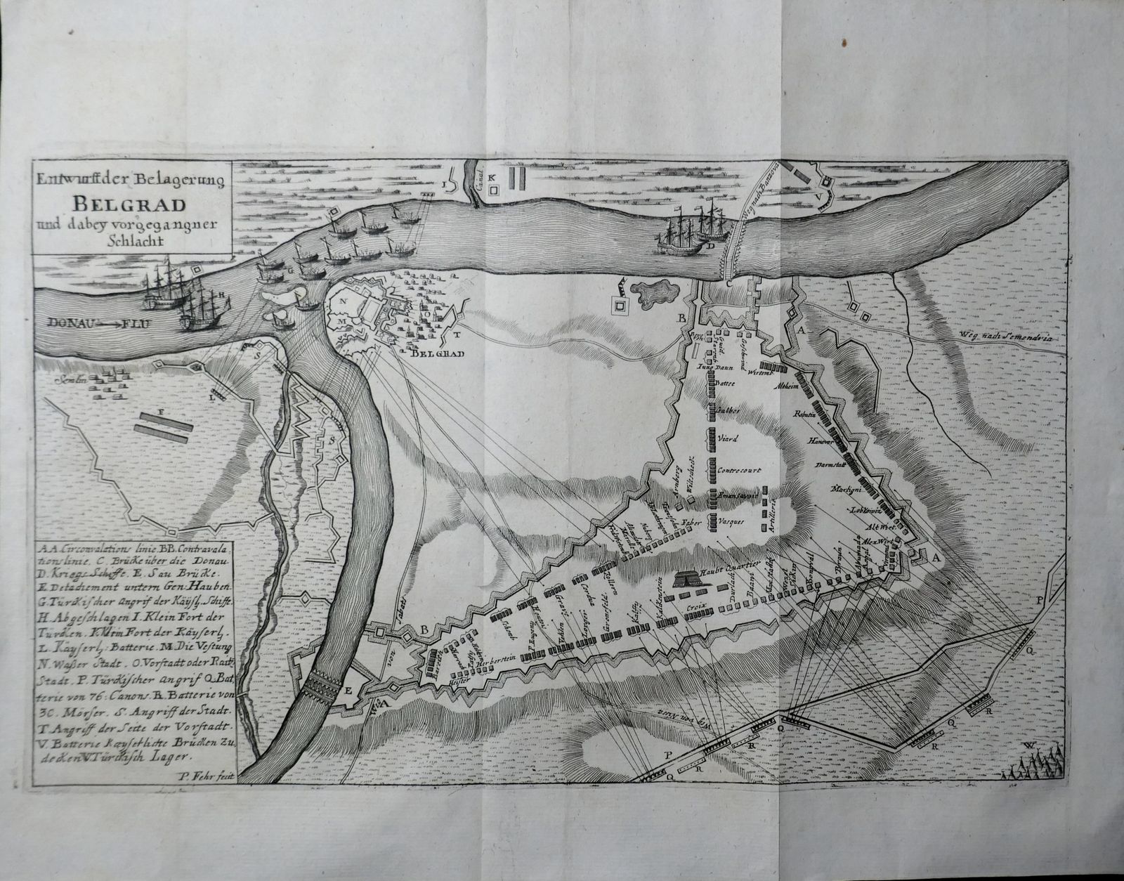 Siege Of Belgrade Fehr Engraving Entwurff Belgrad 1738 photo furniture