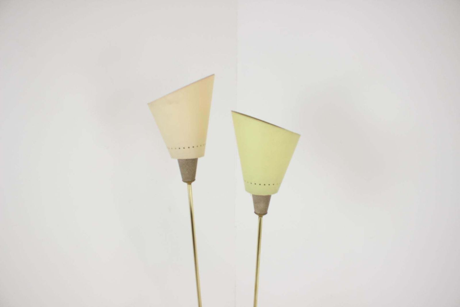 1960s Brass Floor Lamp Czechoslovakia photo furniture
