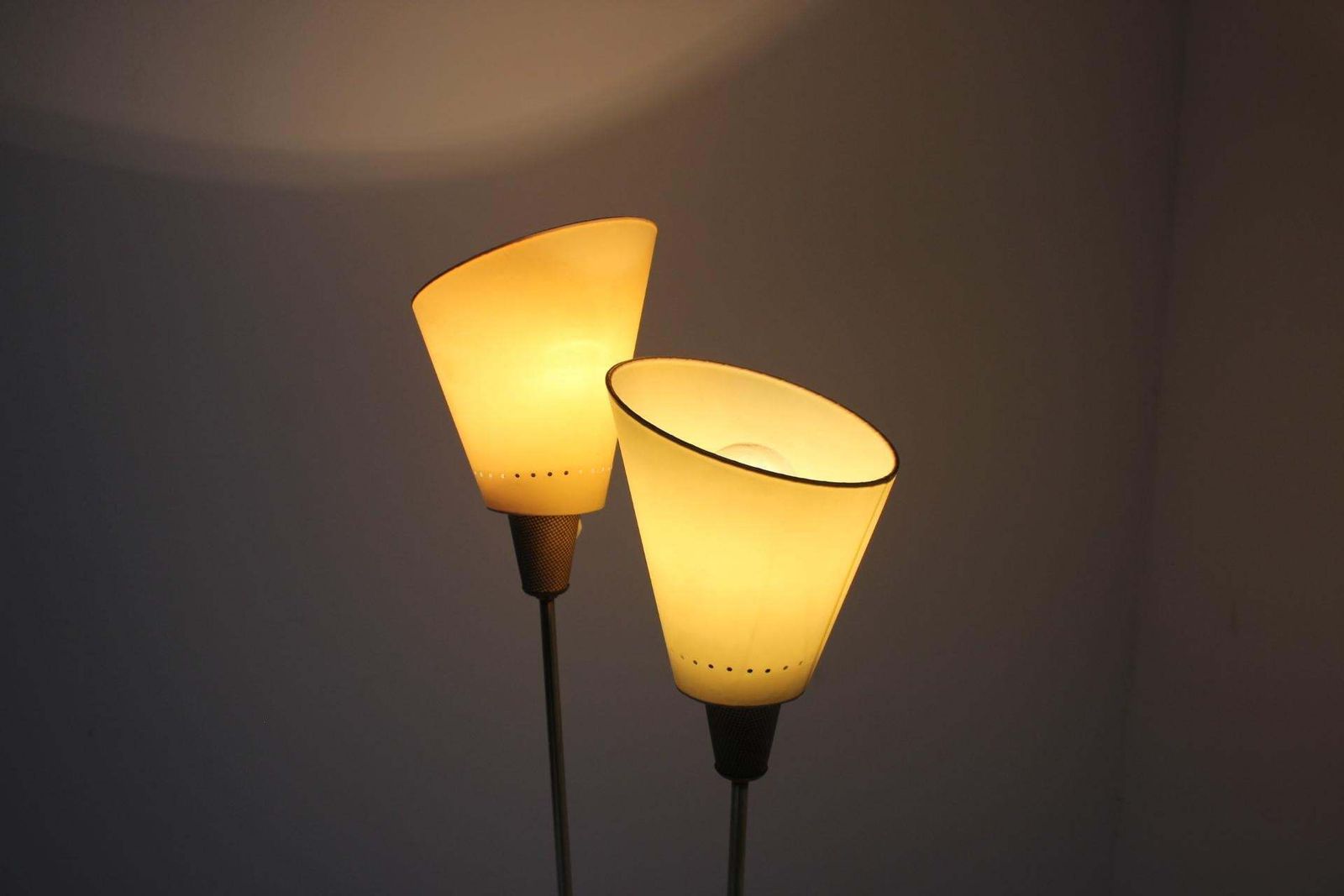 1960s Brass Floor Lamp Czechoslovakia photo vintage