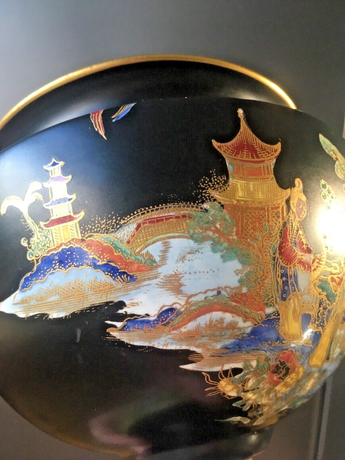 Antique W & R Carlton Ware Japonisme / Chinoiserie Geisha Girl Pedestal Urn Vase photo vinterior