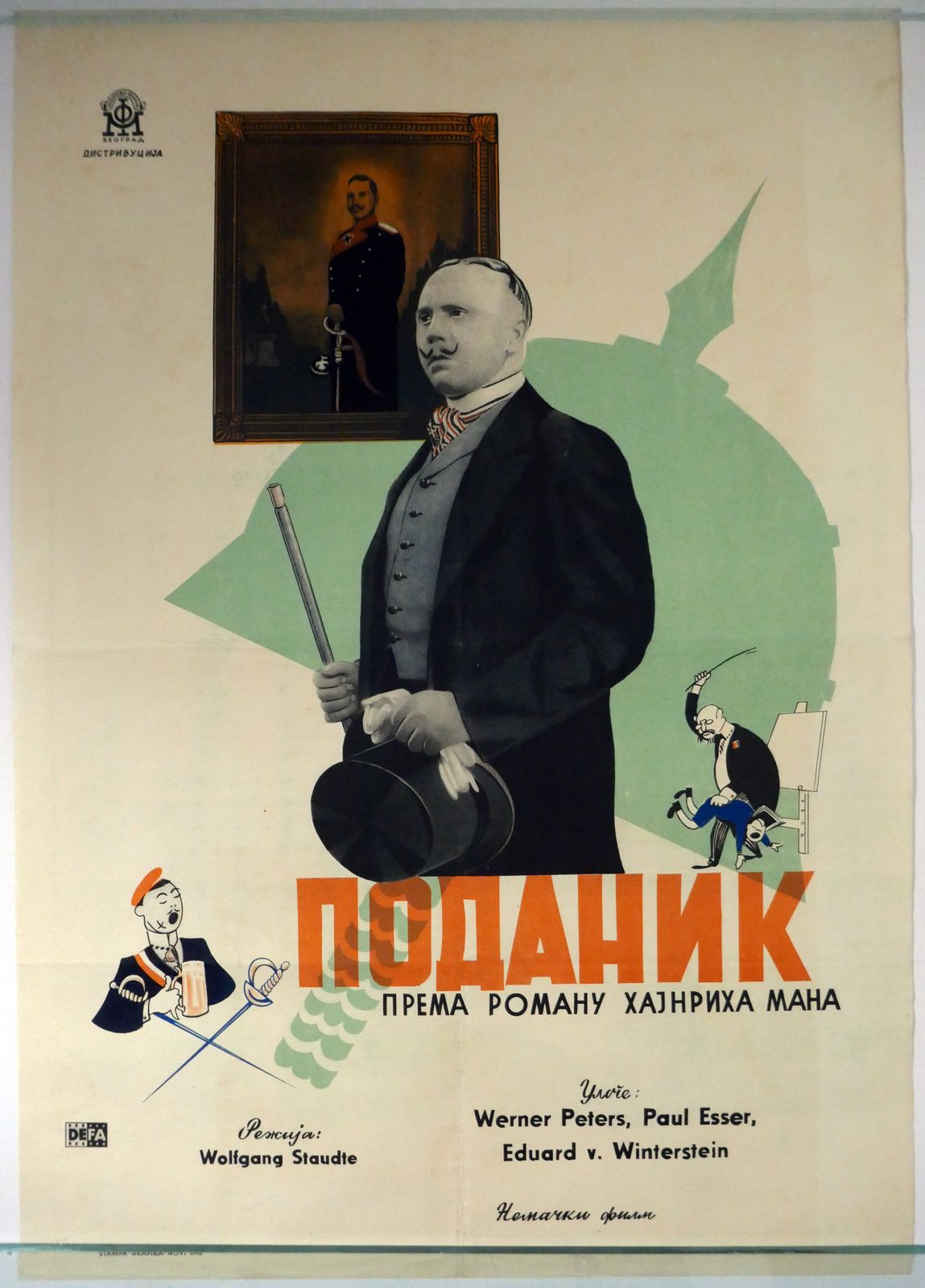 Original Movie Poster Der Untertan Kaiser’s Lackey Wolfgang Staudte 1951