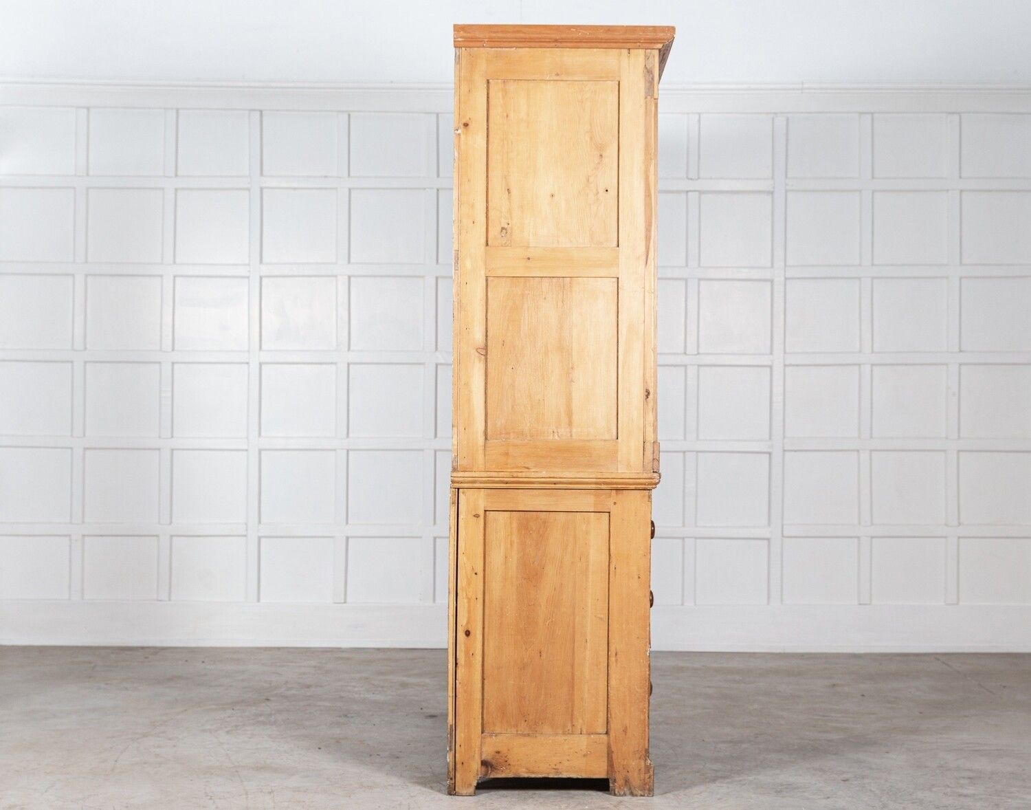 Large Regency English Estate Made Pine Housekeepers Cupboard photo buy