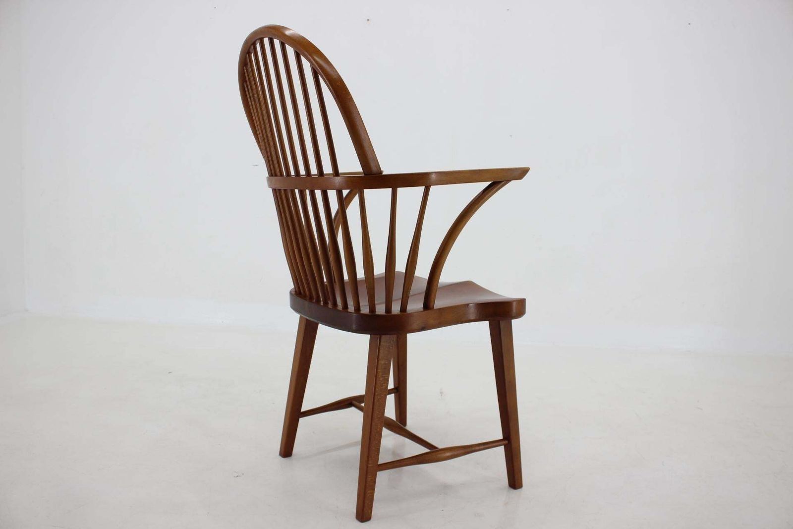 1940s Fritz Henningsen Windsor Oak Chair Model Ch 18 A Denmark photo vinterior