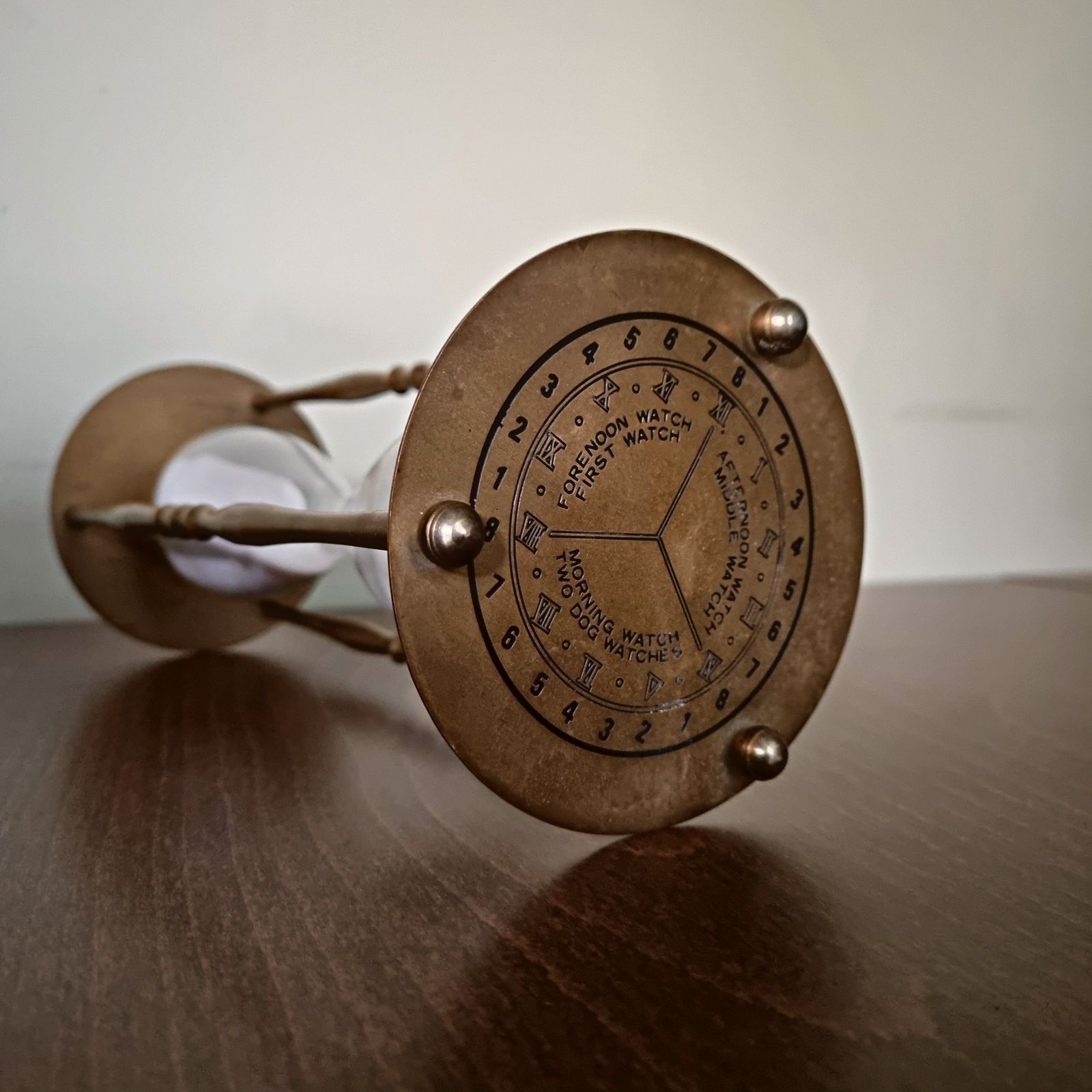 Antique Solid Brass Sand Clock photo furniture