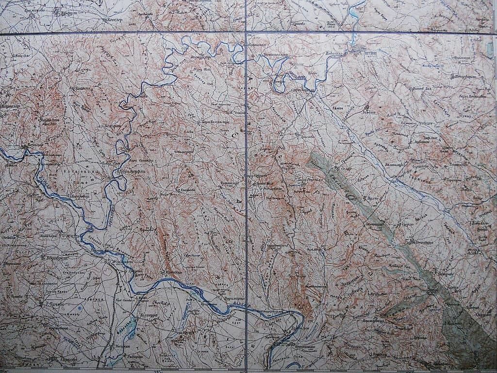 Original Military Topographic Detailed Map Eastern Macedonia Stip штип Wwi photo for sale