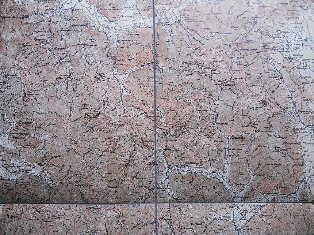 Original Military Topographic Detailed Map Macedonia Resen Resan Krusevo Wwi photo Art