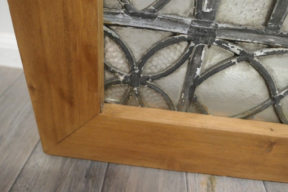 2820.0 2 Large Leaded Glass Optician’s Window Signs photo