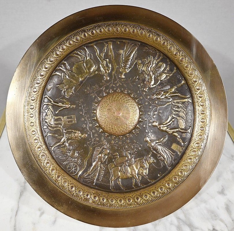 Tazza Cup In Gilt Bronze, Signed F. Levillain, F. Barbedienne, 19th Century photo furniture