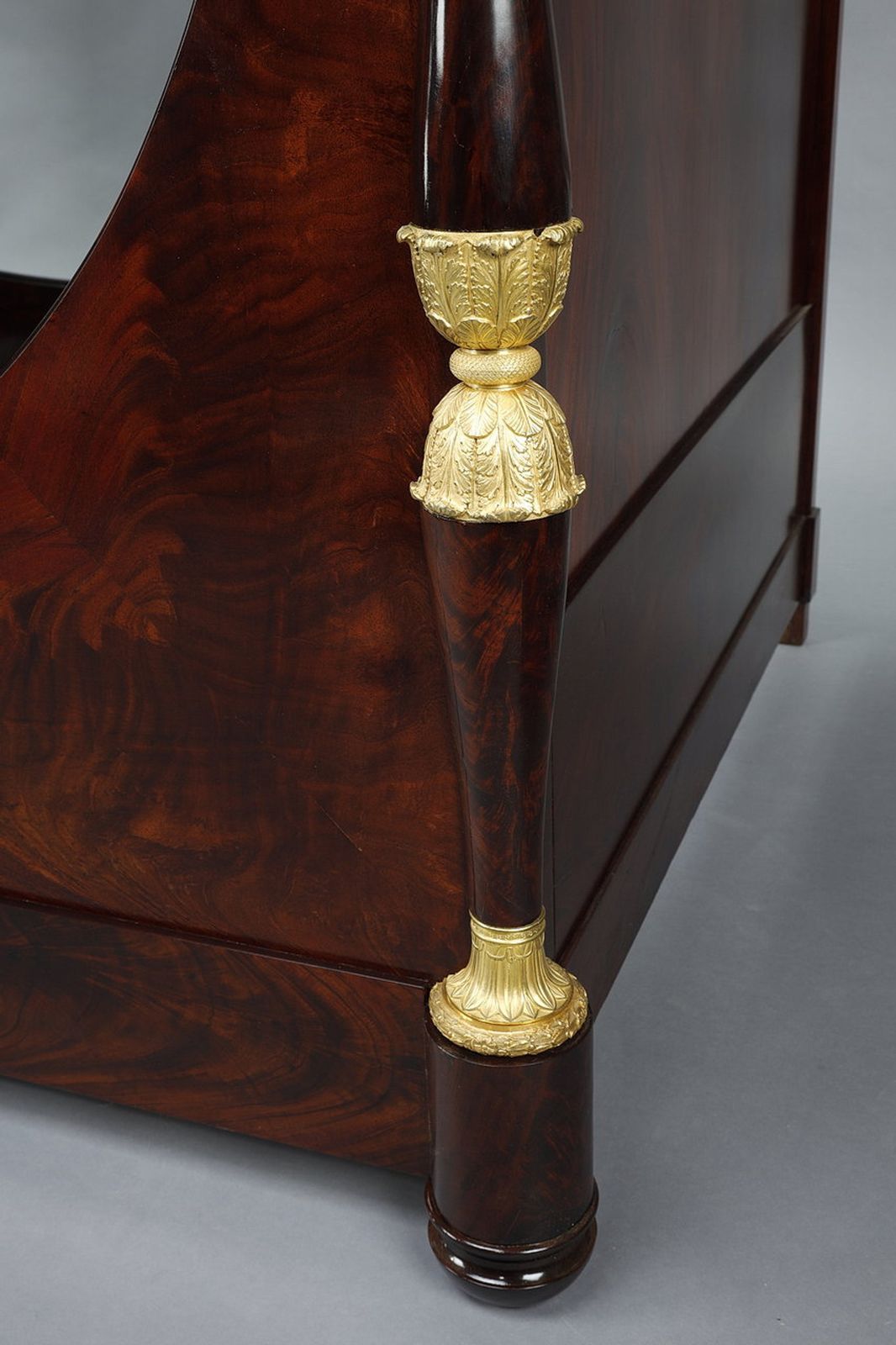 photo for sale Large Solid Mahogany Boat Bed From The Empire Period
