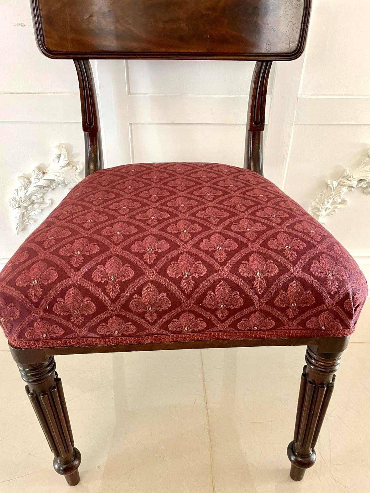 Fine Set Of 6 Antique 19th Century Quality Mahogany Library Chairs By Gillows photo for sale