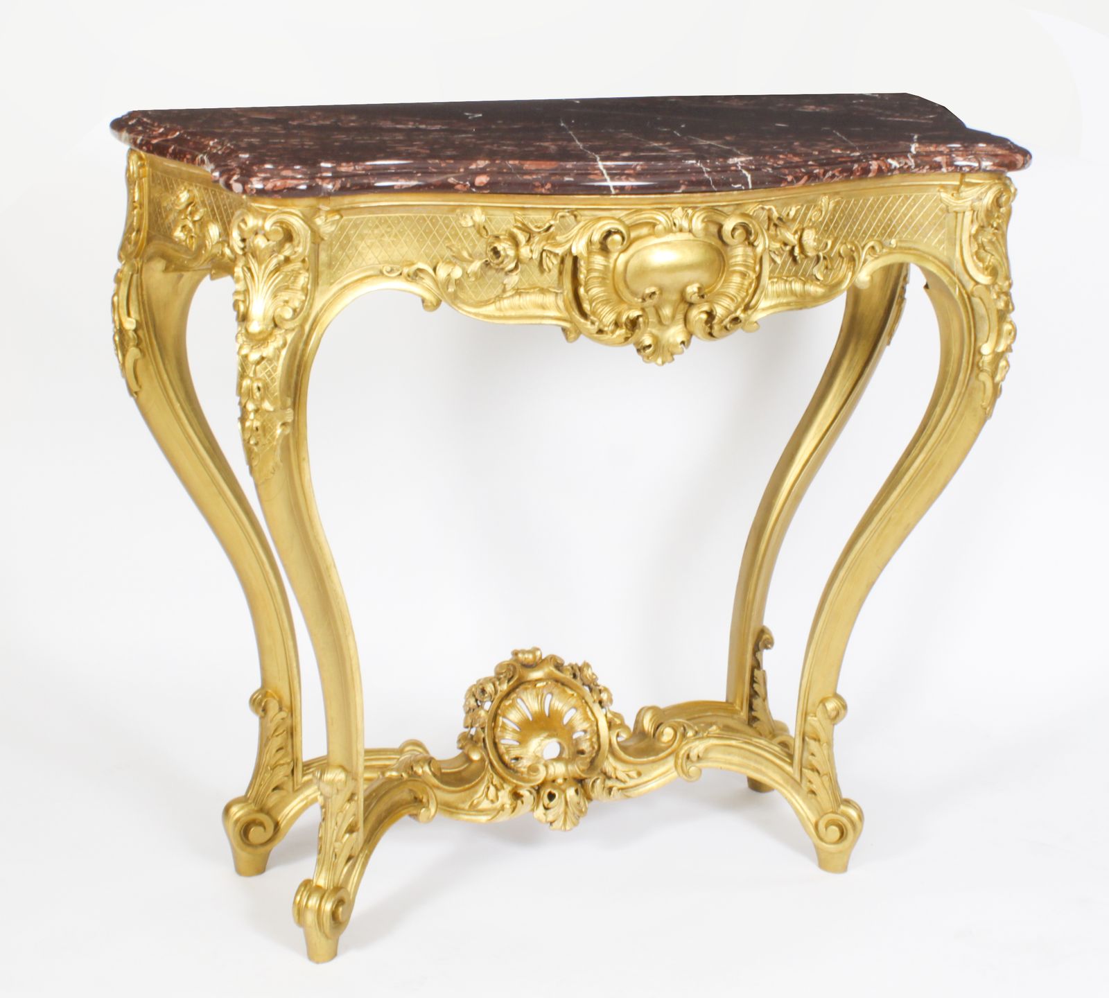 Antique Louis Revival Carved Giltwood Console Pier C.1830 19th C