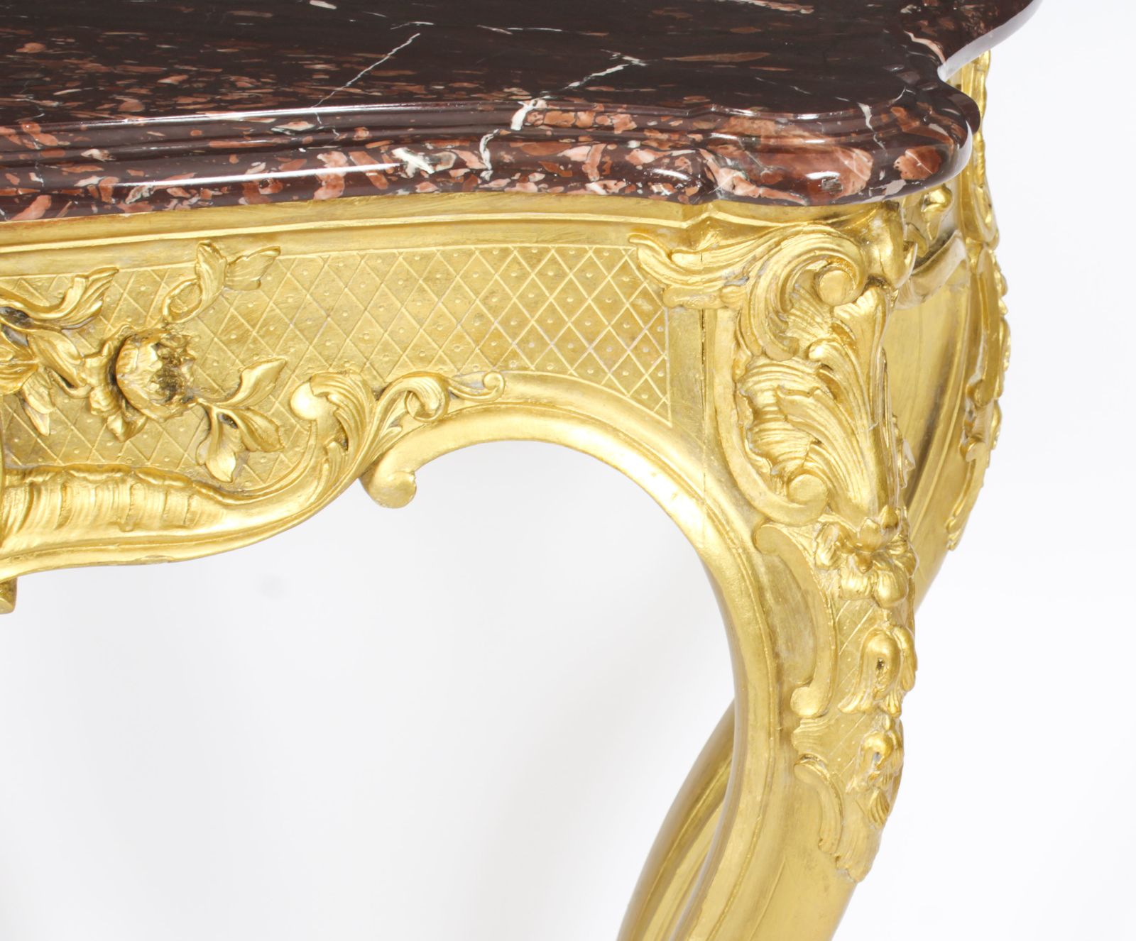 Furniture Antique Louis Revival Carved Giltwood Console Pier C.1830 19th C photo