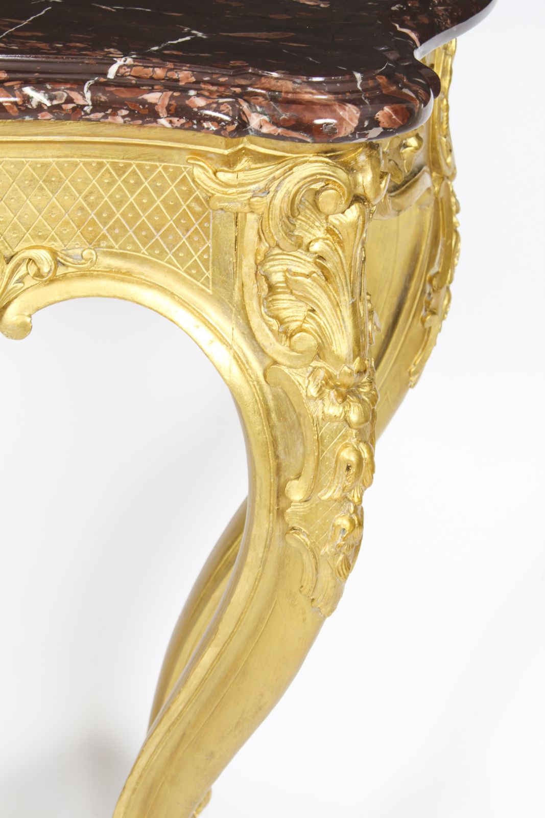5750.0 Antique Louis Revival Carved Giltwood Console Pier C.1830 19th C photo