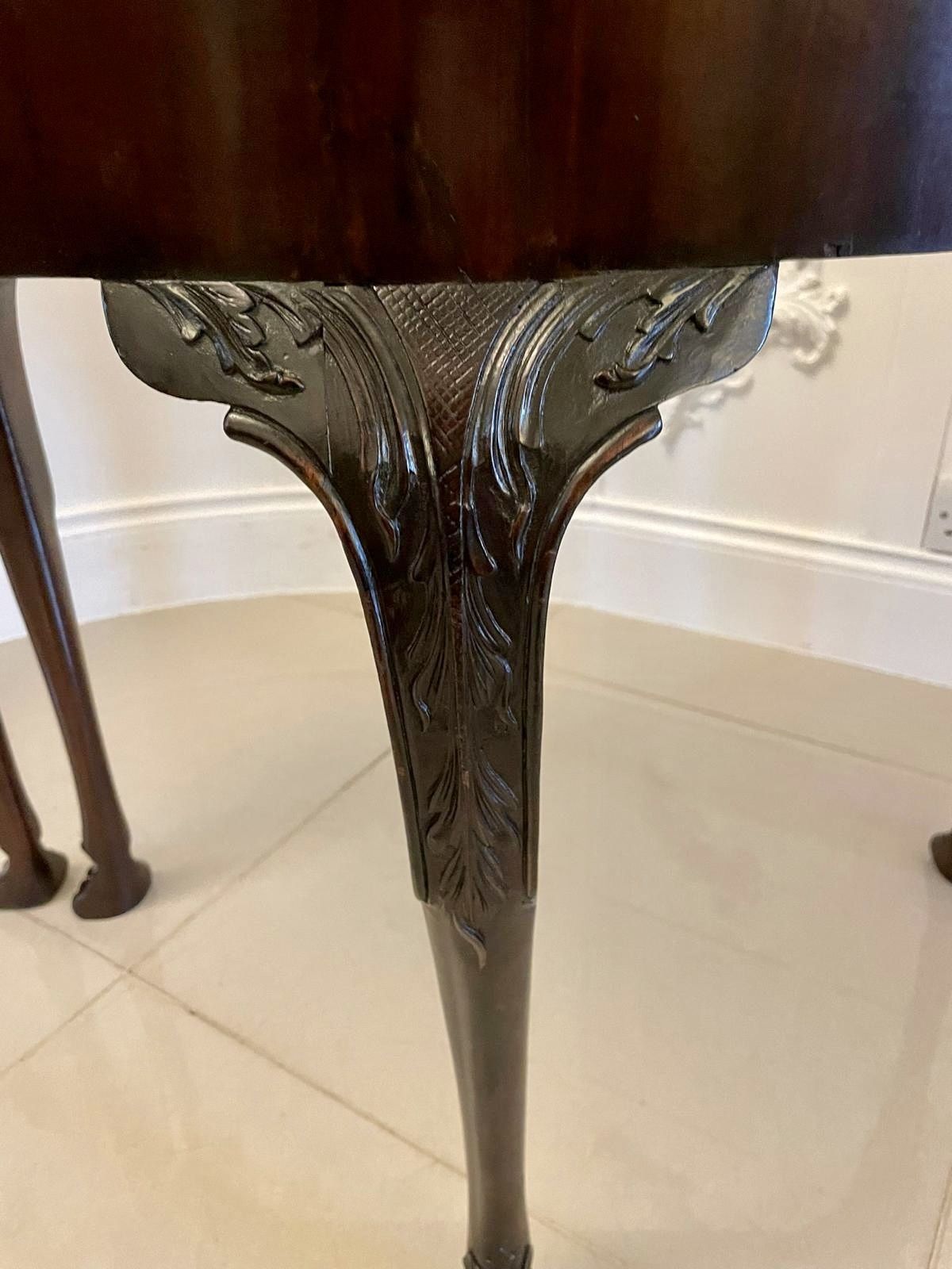 Unusual 18th Century Antique Quality Mahogany Irish Triple Top Card Table photo buy