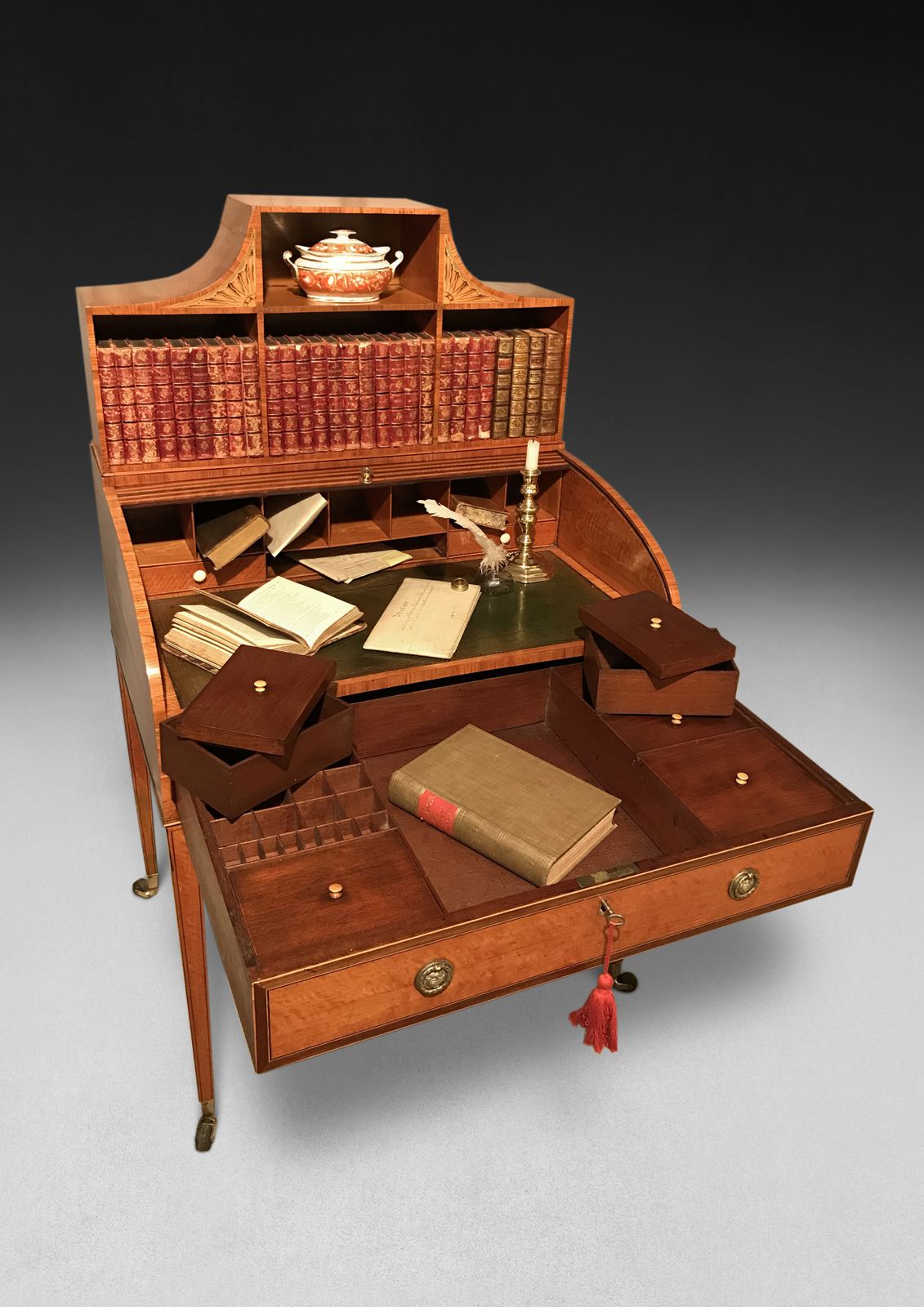 George III Satinwood Bonheur Du Jour photo Furniture