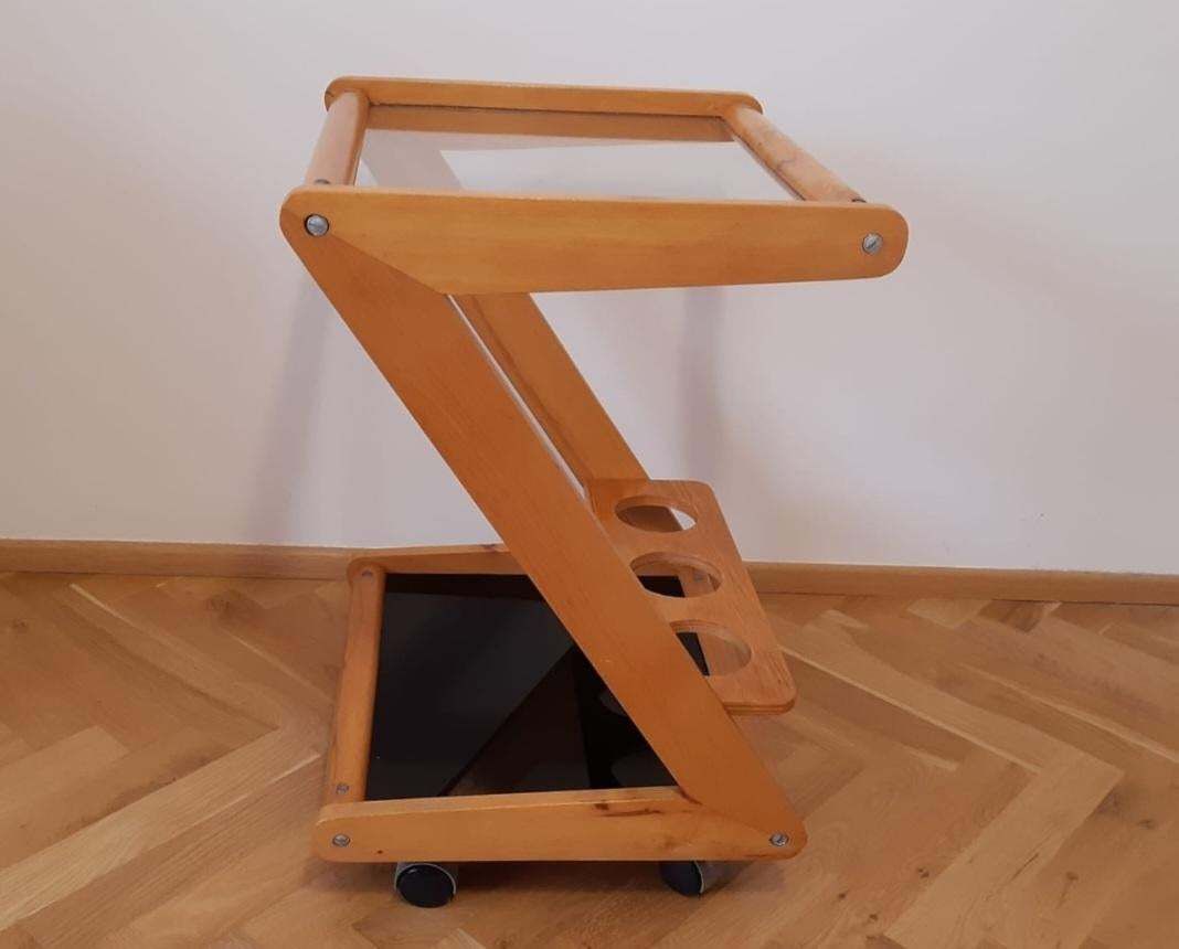Midcentury Serving Bar Cart Or Trolley, 1960s photo vintage