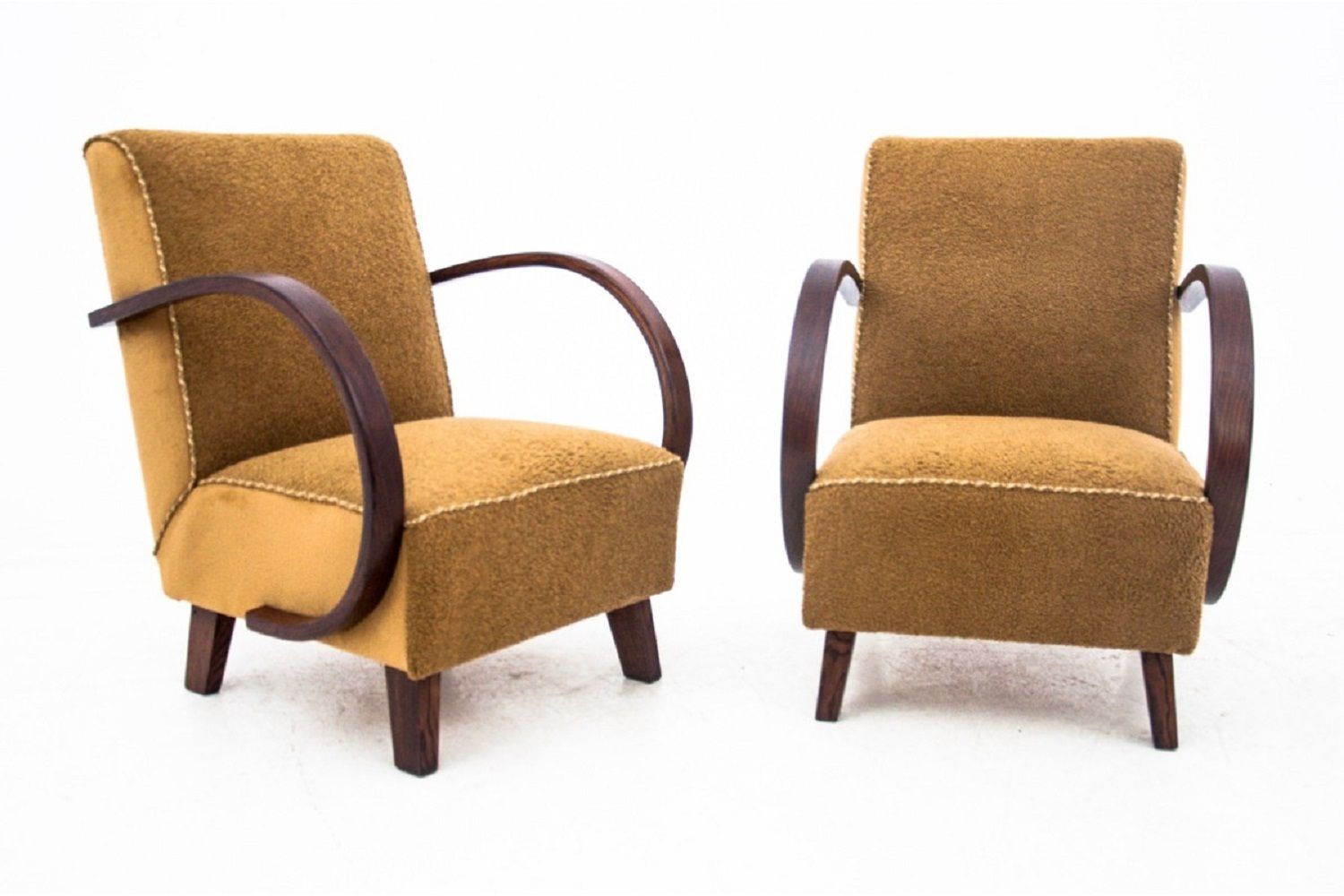 Art Deco Armchairs, Designed By J. Halabala, Czech Republic, 1930s. After Renovation.