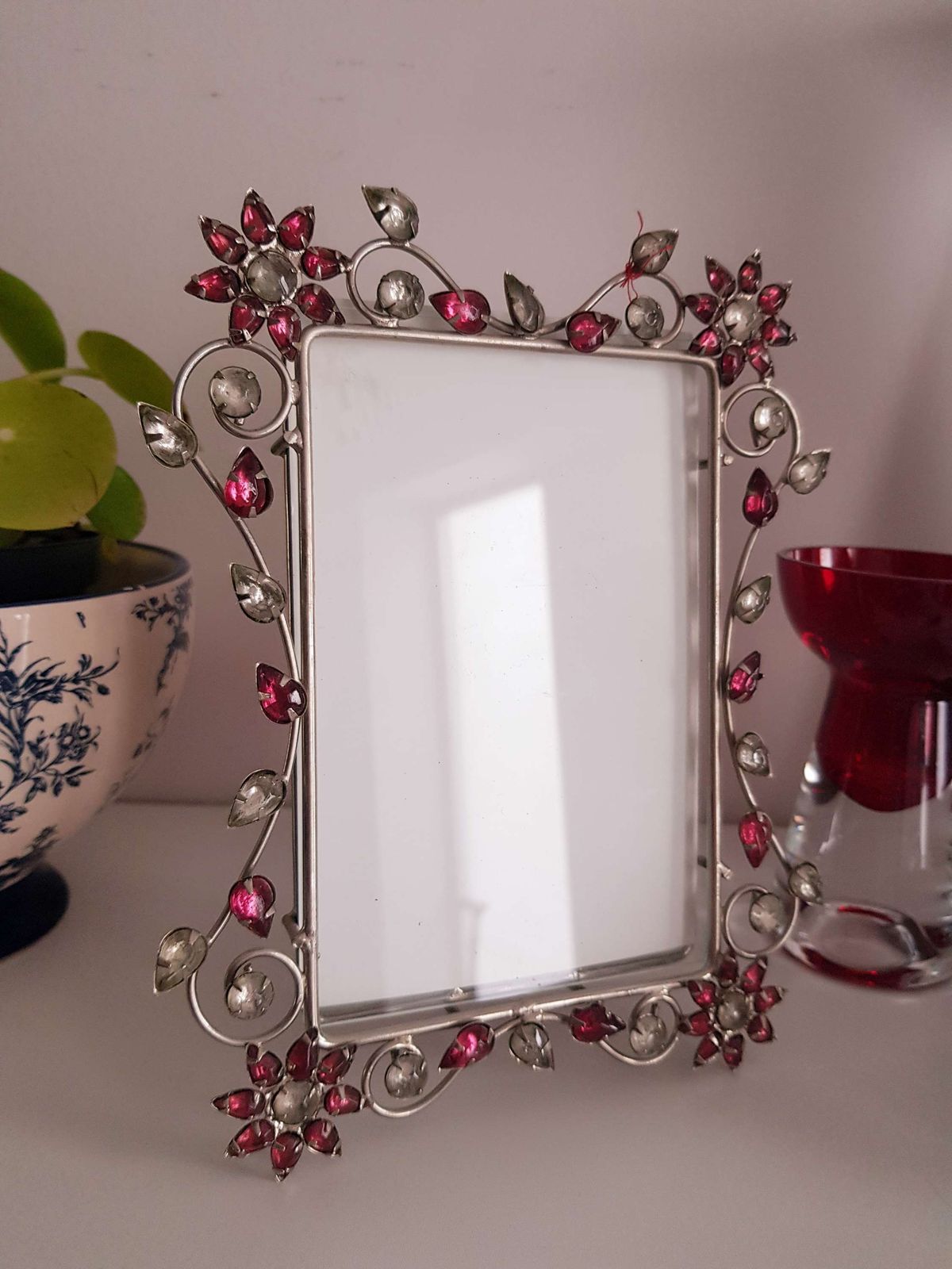 Ornate, Beaded Photograph Or Picture Frame