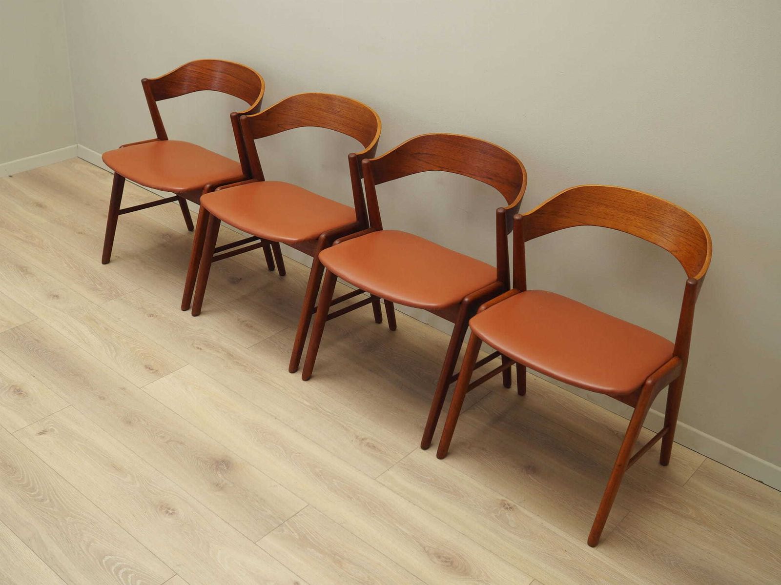 Set Of Four Teak Chairs, Danish Design, 1970s, Manufacture: Korup Stolefabrik photo furniture