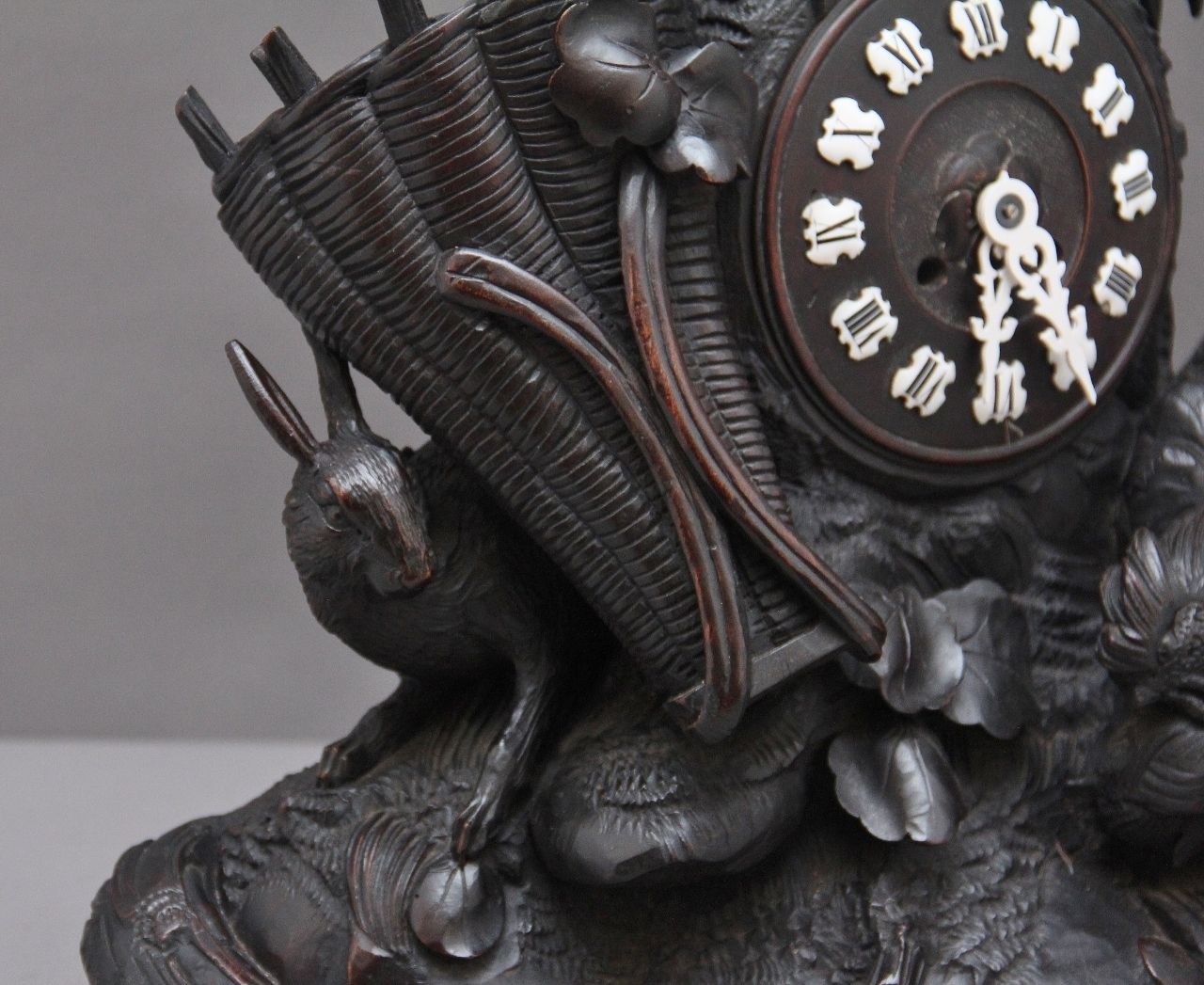 photo for sale 19th Century Black Forest Mantel Clock
