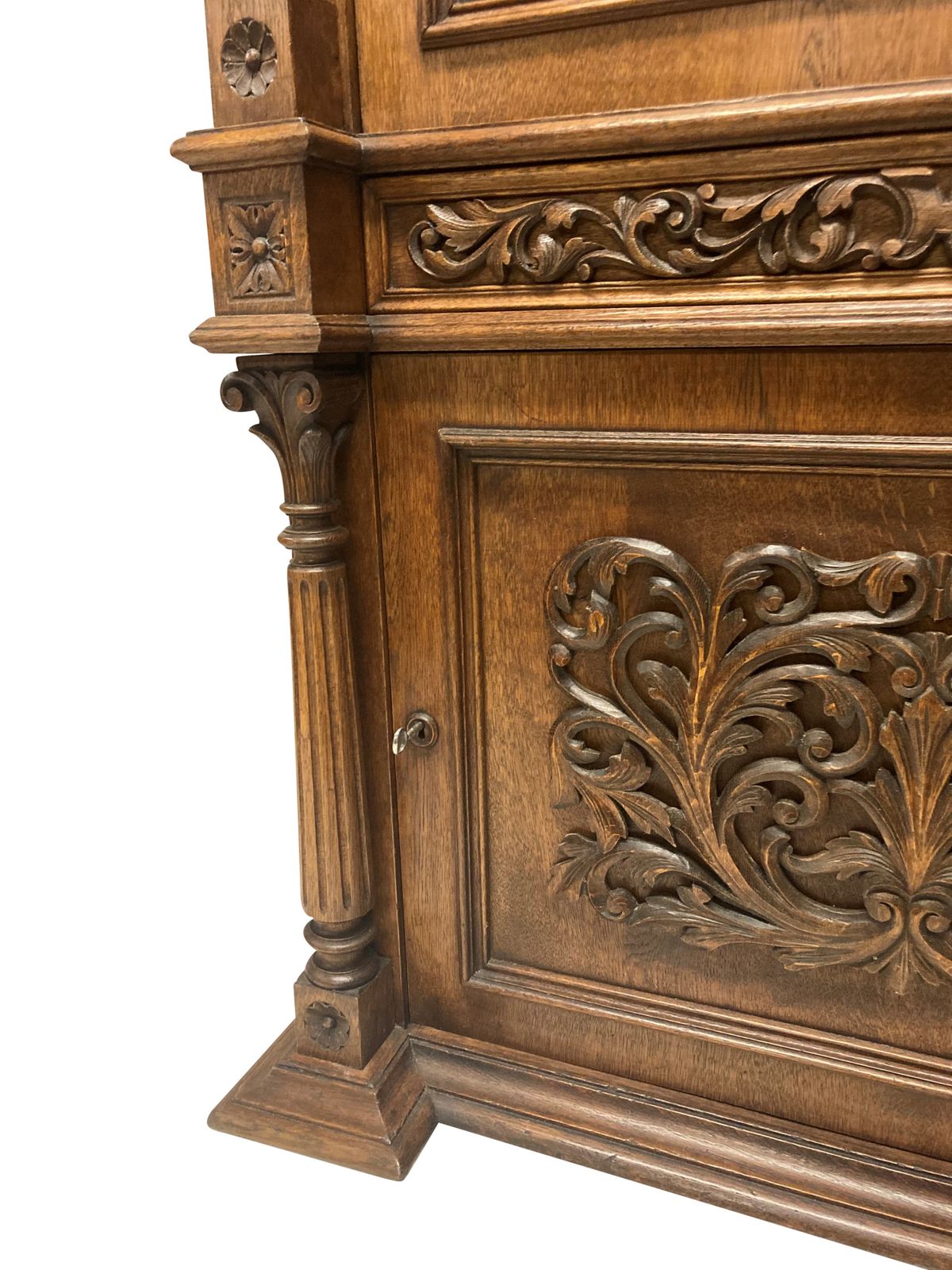 An English XIX Century Gun Cabinet In The Romanesque Manner photo for sale
