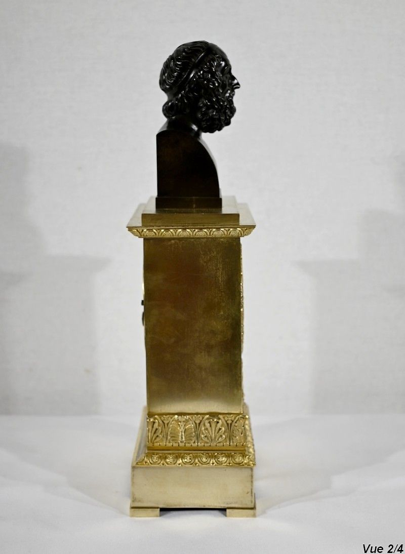 photo vinterior Clock In Gilt Bronze, Stamped A. Destape   Early 19th Century