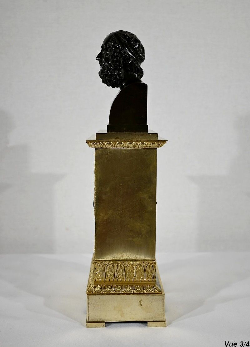 photo vintage Clock In Gilt Bronze, Stamped A. Destape   Early 19th Century