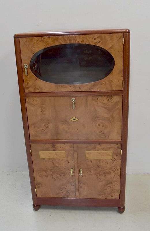 Art Deco Furniture In Thuya Burl Veneer   20th Century