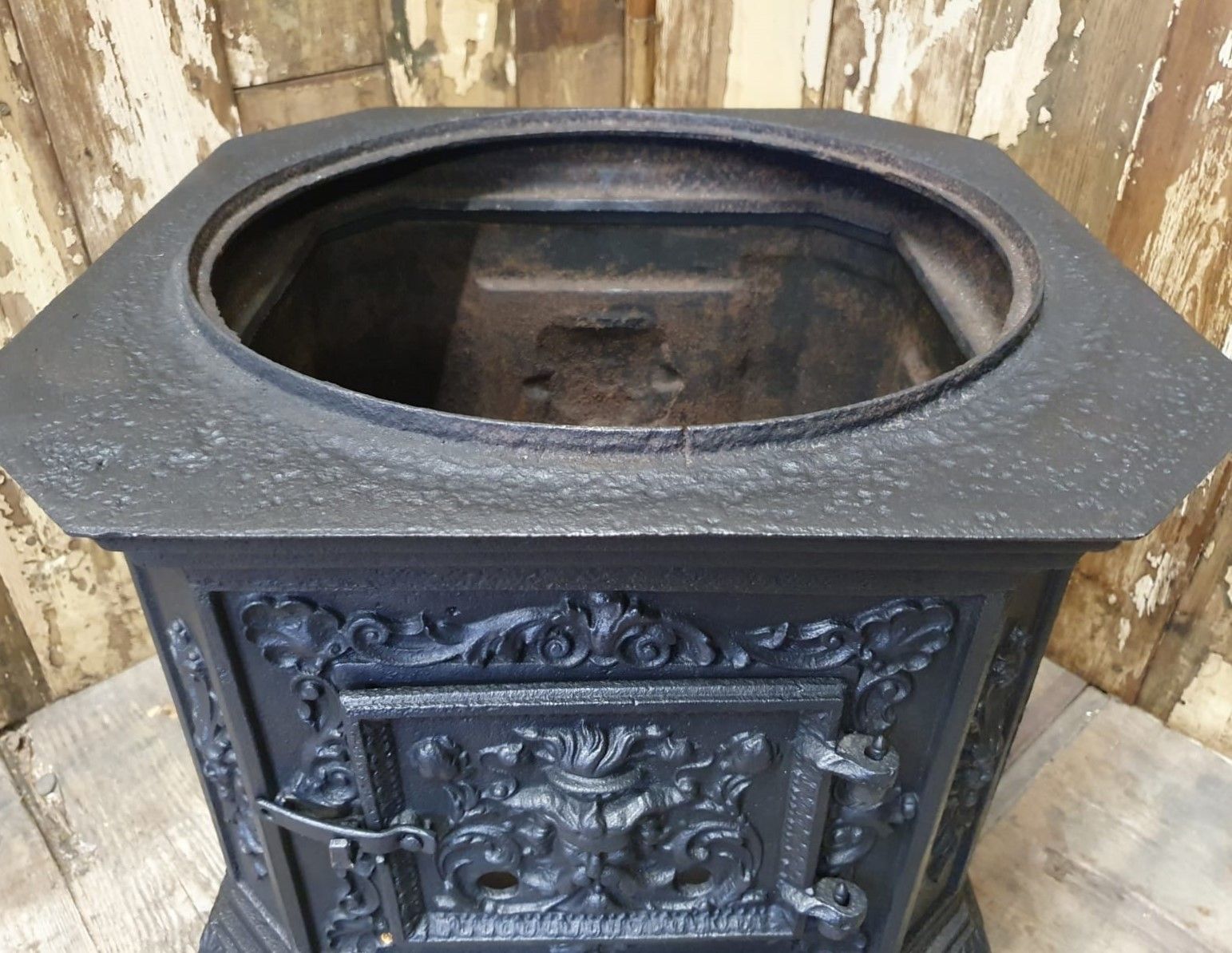 photo vintage Norwegian Log Burner