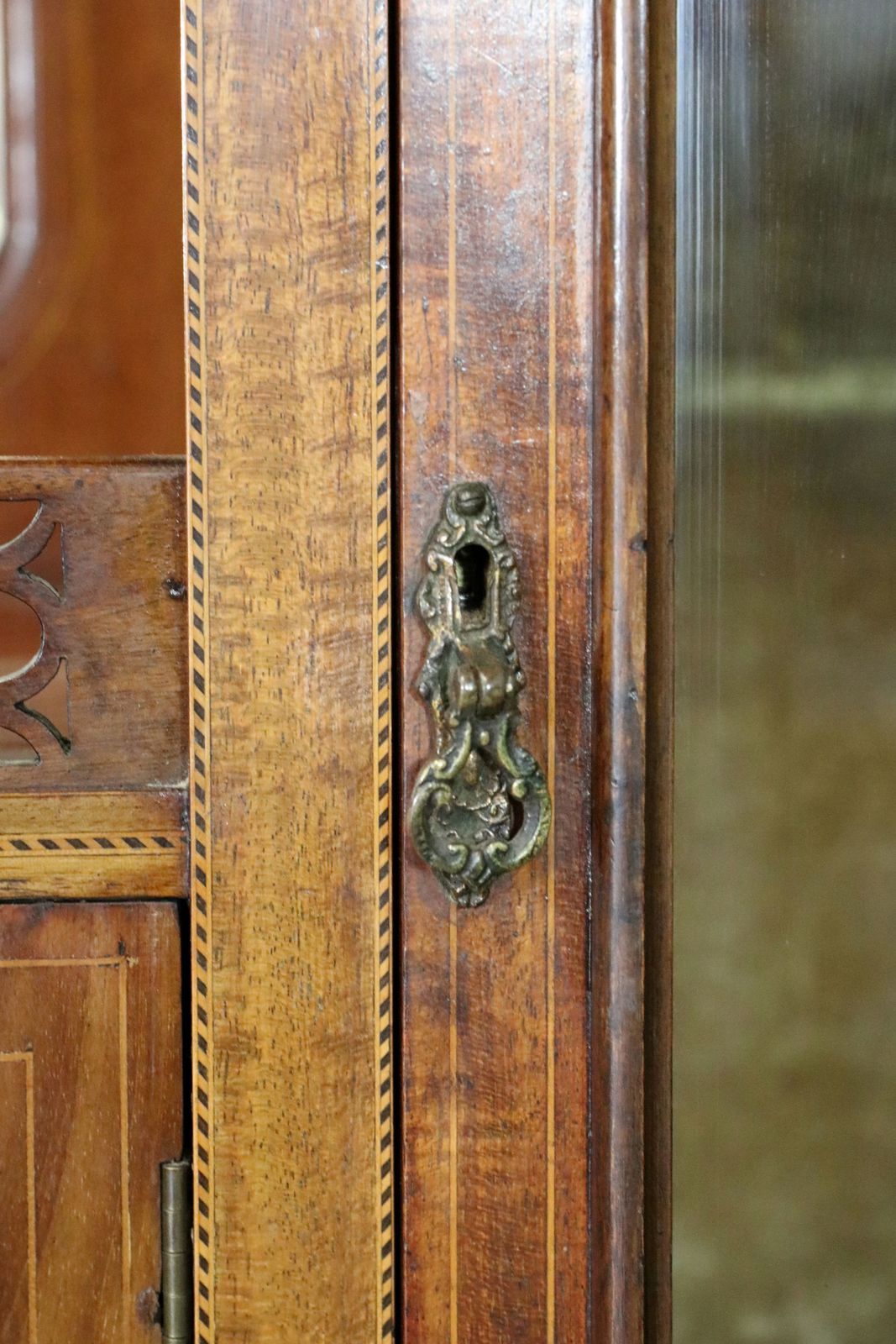 Furniture A Lovely Late 19th Century Inlaid Mahogany Cabinet. photo