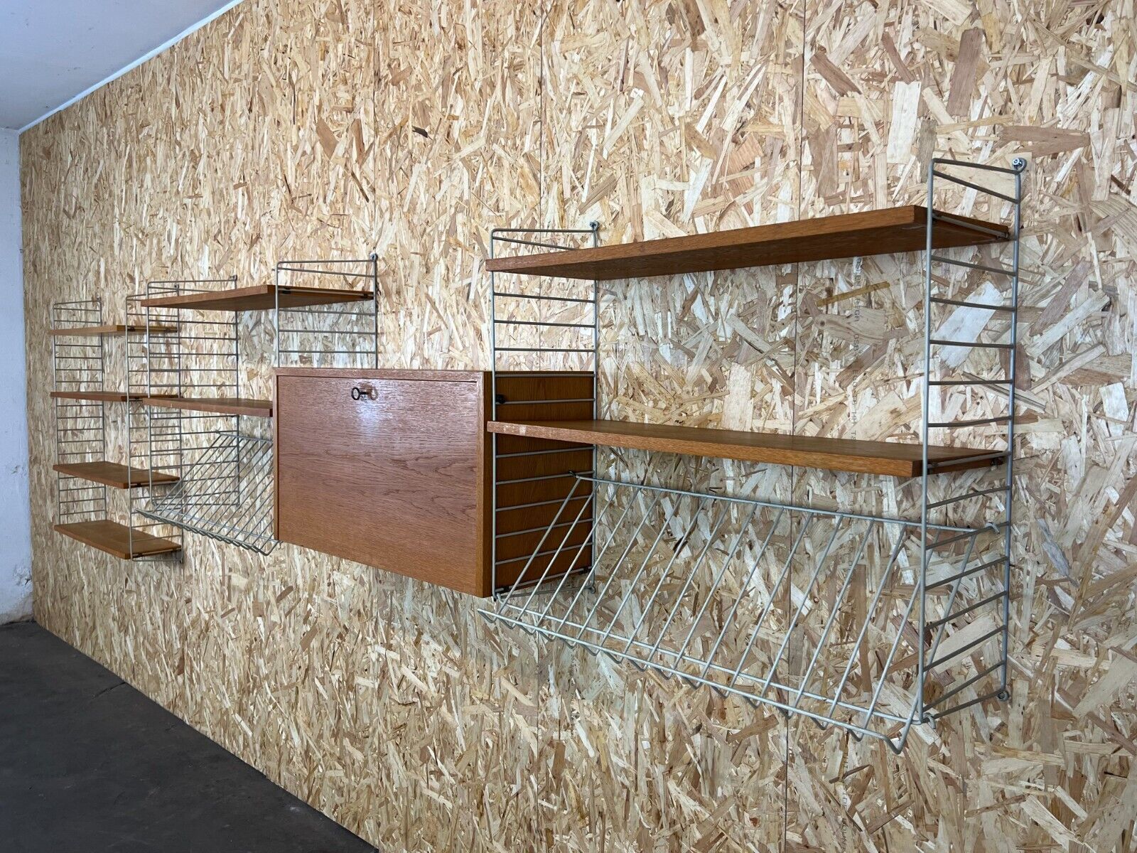 60's 70's Oak String Shelf Module By Kajsa And Nils Nisse Strinning Sweden photo buy