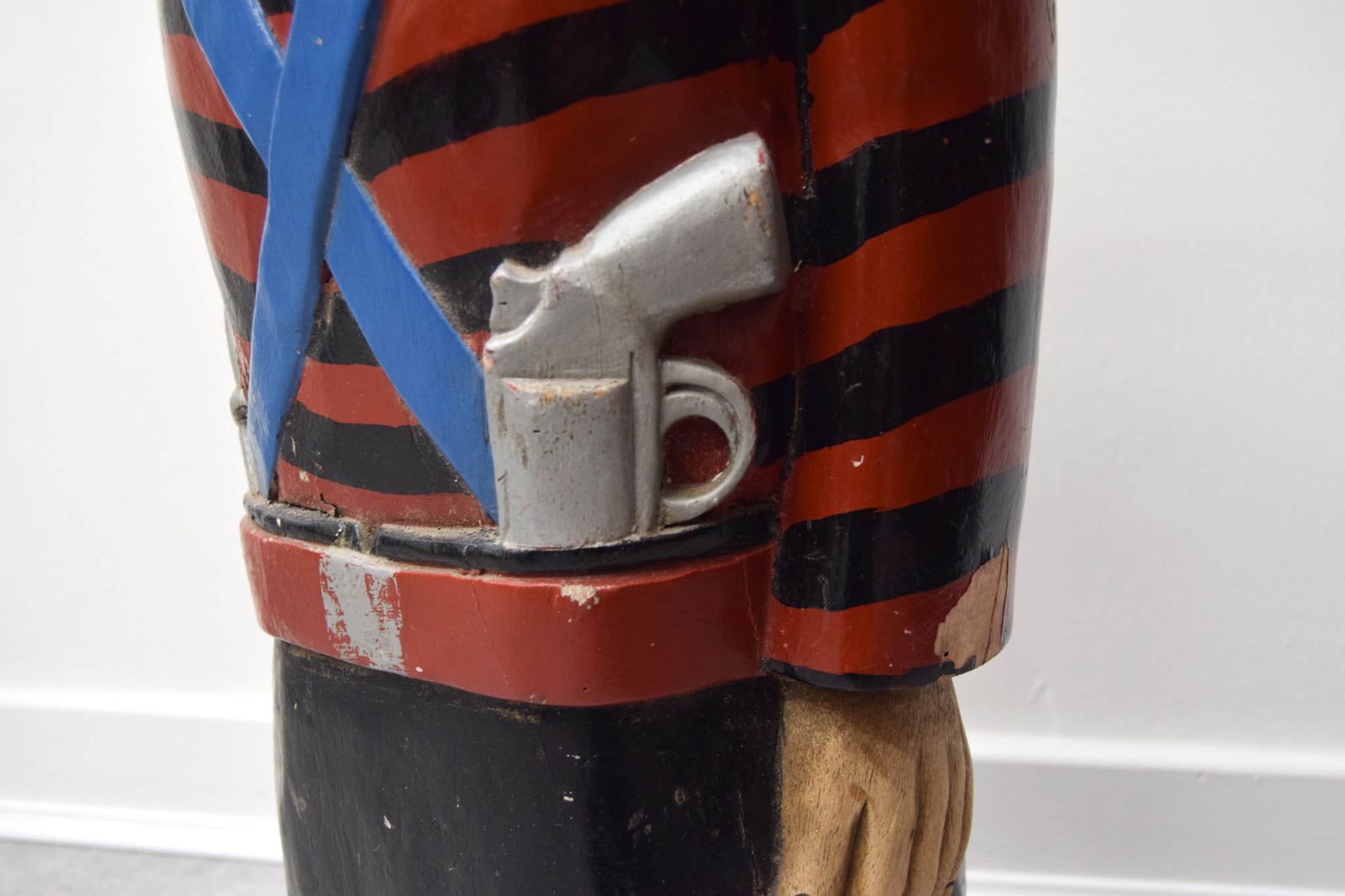 Hand Painted & Carved Late 19th Century Figure Head, In The Form Of A Pirate photo Home Decor