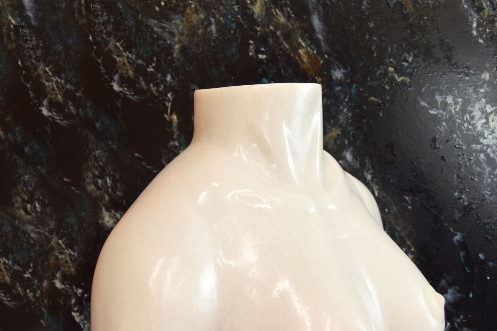 David Kemp   A Solid Mystery White Marble Three Quarter Bust Of A Female Torso photo buy